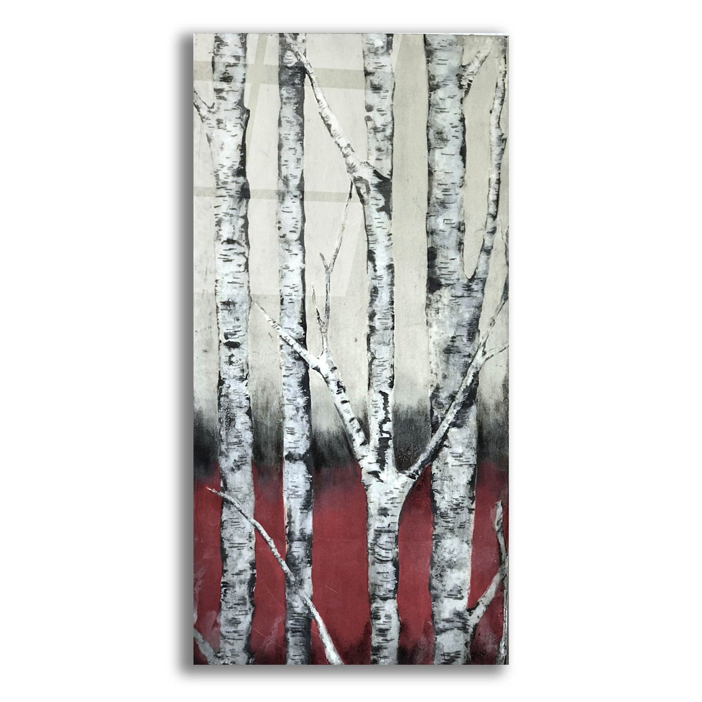 Epic Art 'Autumn Birch' by LovIsArt, Acrylic Glass Wall Art,24x48