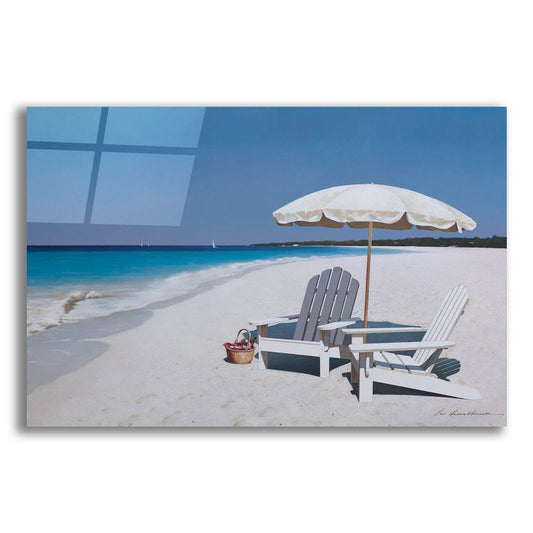 Epic Art 'Beach Picnic' by Zhen-Huan Lu, Acrylic Glass Wall Art