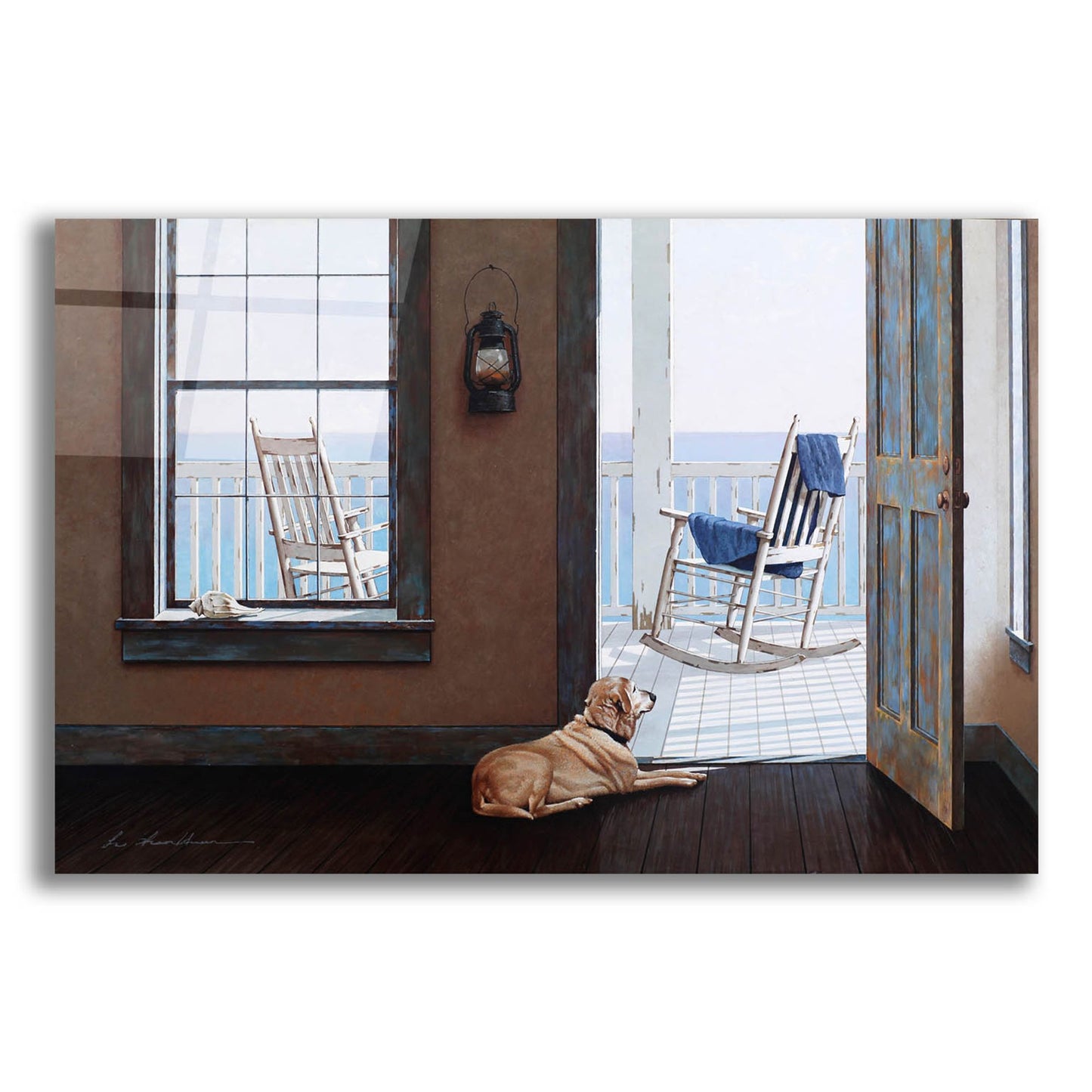 Epic Art 'Look Over The Sea' by Zhen-Huan Lu, Acrylic Glass Wall Art