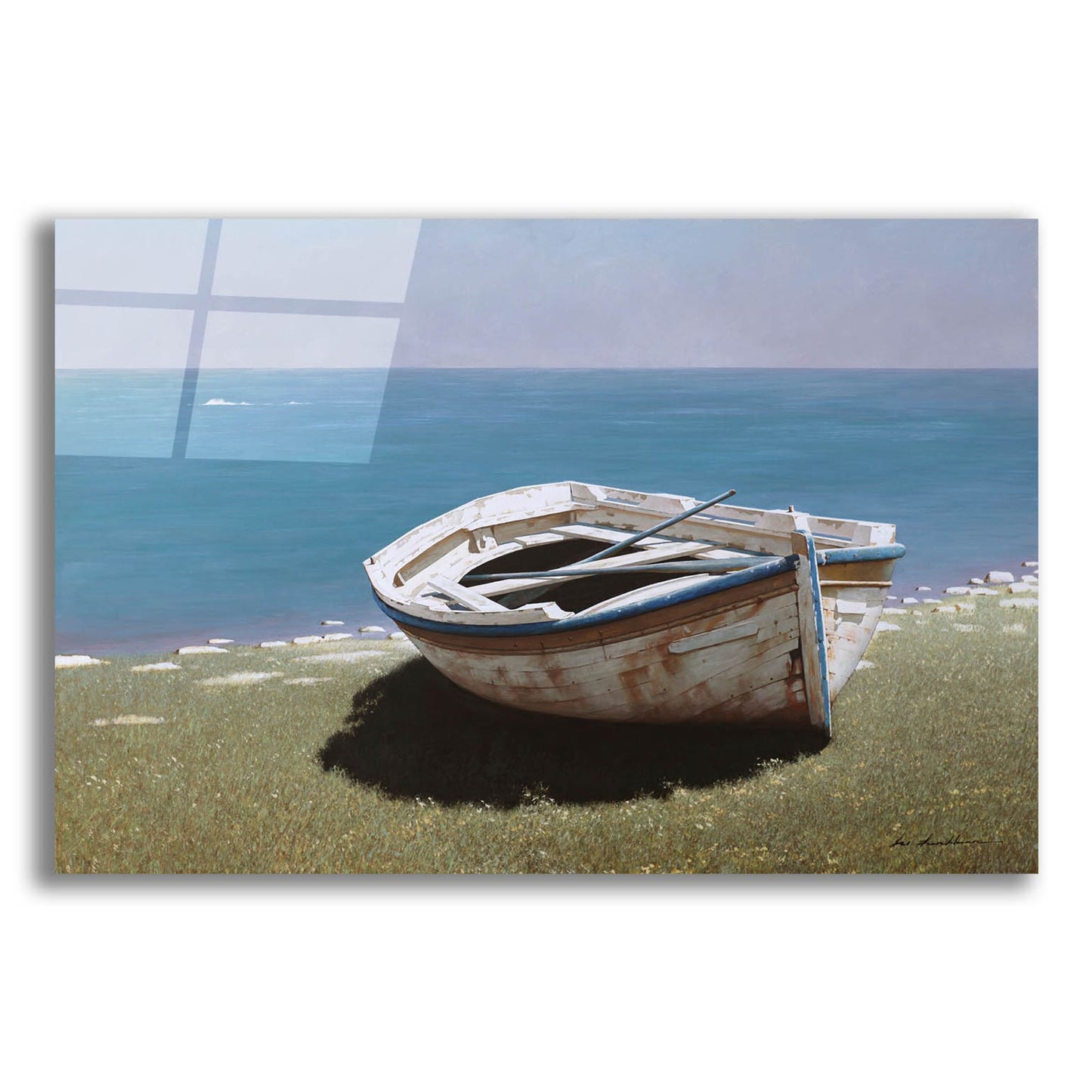 Epic Art 'Weathered Boat' by Zhen-Huan Lu, Acrylic Glass Wall Art