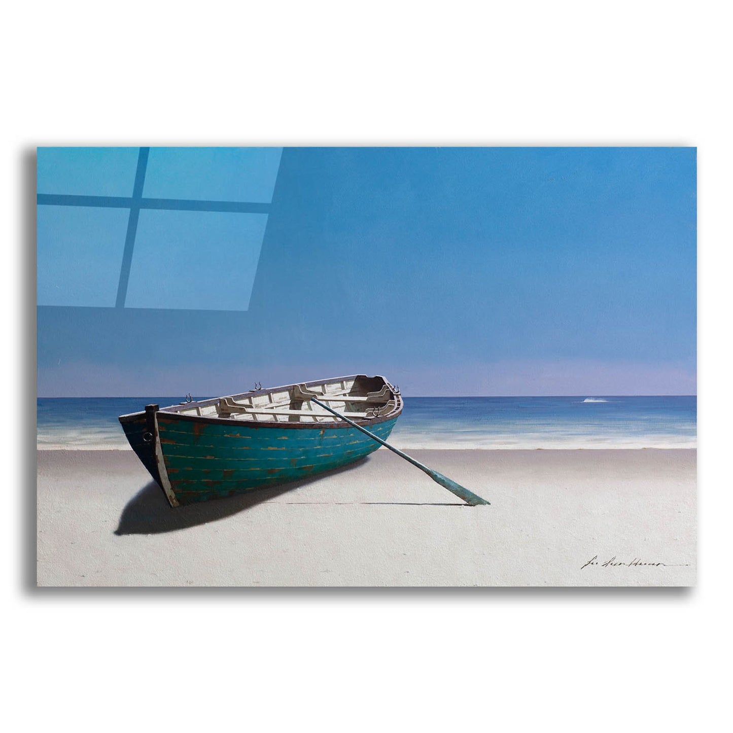 Epic Art 'Blue Boat' by Zhen-Huan Lu, Acrylic Glass Wall Art