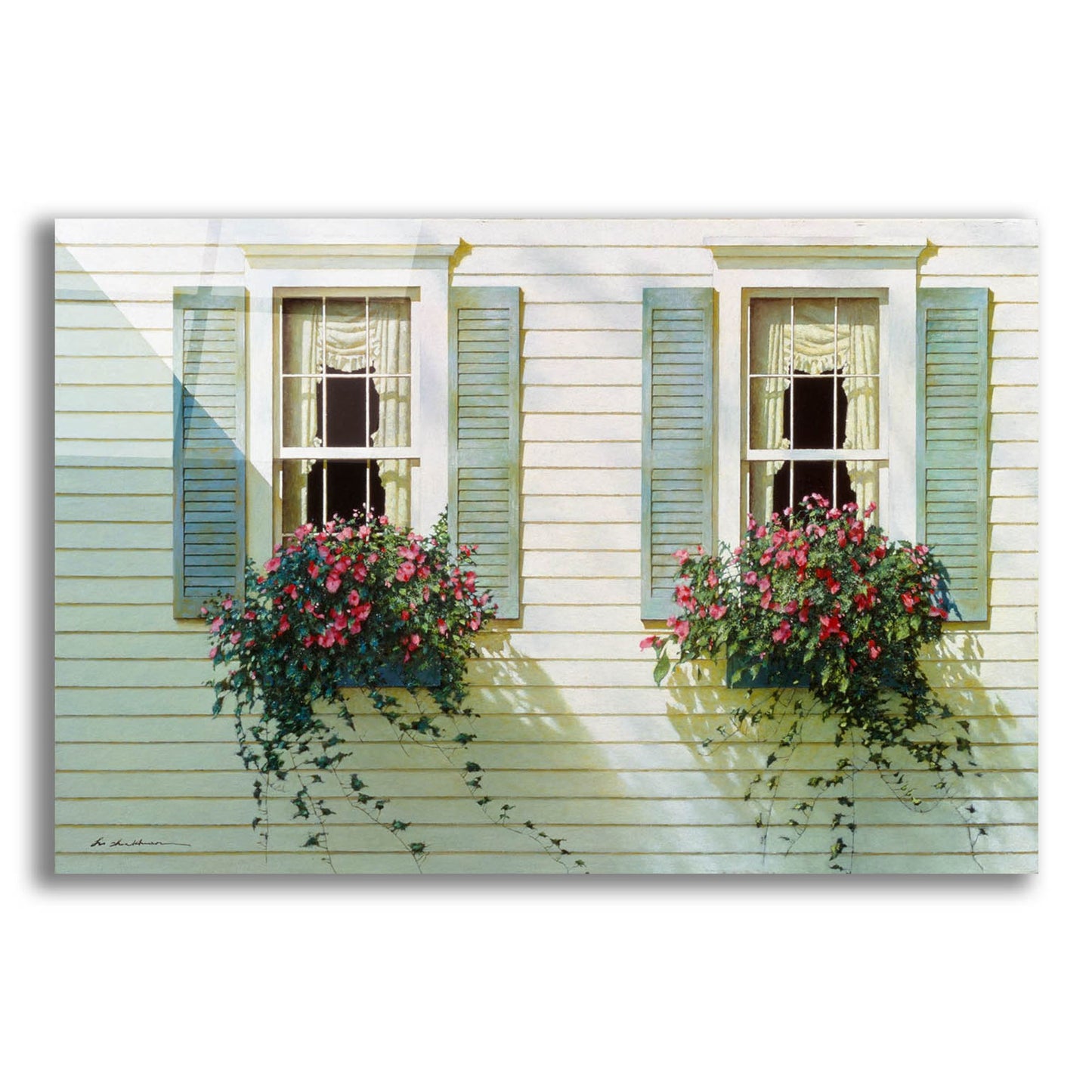 Epic Art 'Windows With Flowerboxes' by Zhen-Huan Lu, Acrylic Glass Wall Art