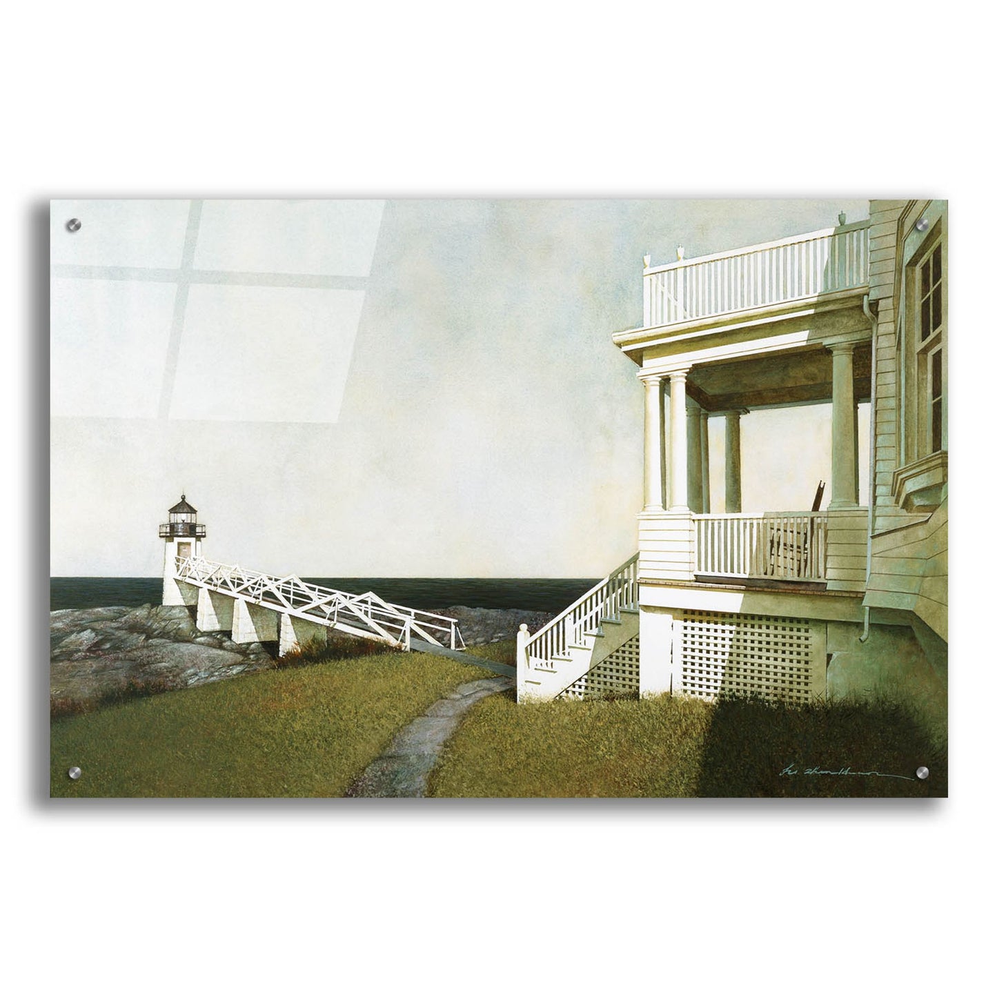 Epic Art 'Marshall Point Lighthouse' by Zhen-Huan Lu, Acrylic Glass Wall Art