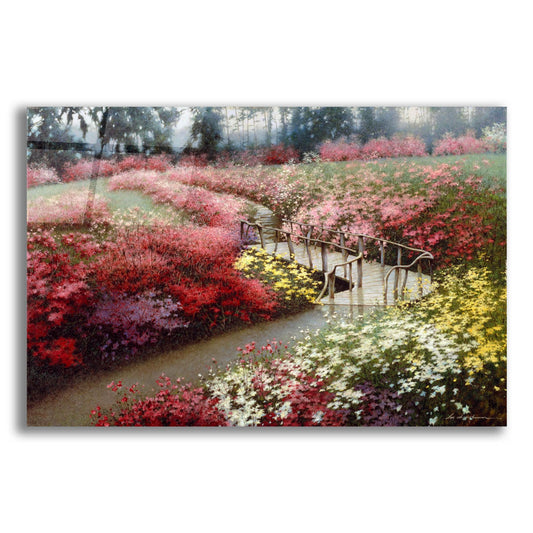 Epic Art 'Monet's Flower Garden' by Zhen-Huan Lu, Acrylic Glass Wall Art