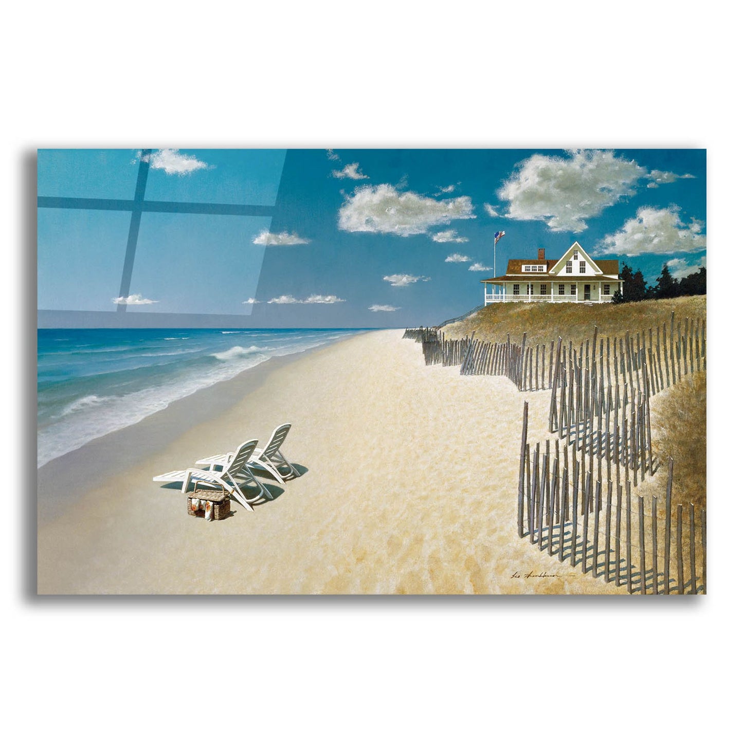 Epic Art 'Beach House View' by Zhen-Huan Lu, Acrylic Glass Wall Art