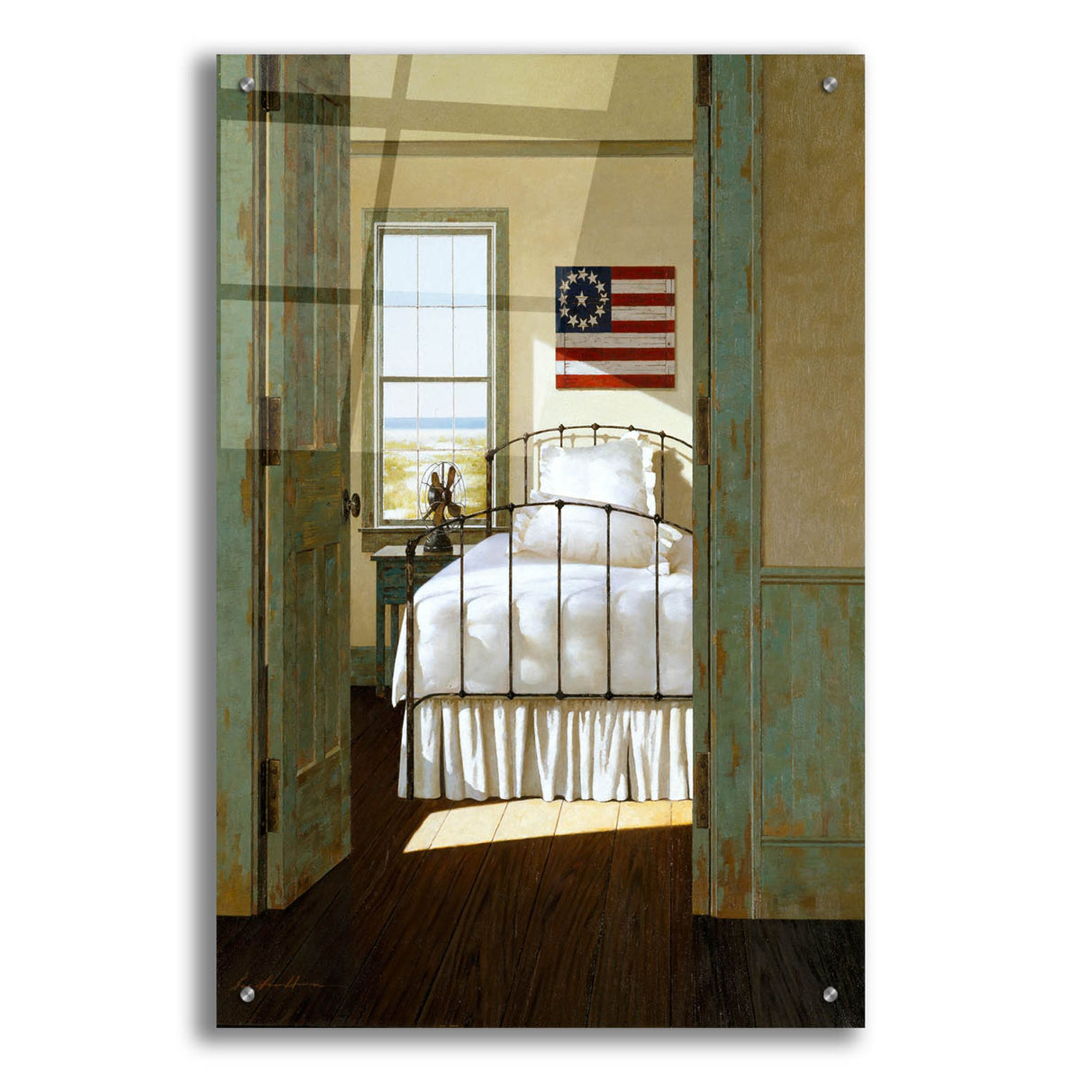 Epic Art 'Beach House Bedroom' by Zhen-Huan Lu, Acrylic Glass Wall Art