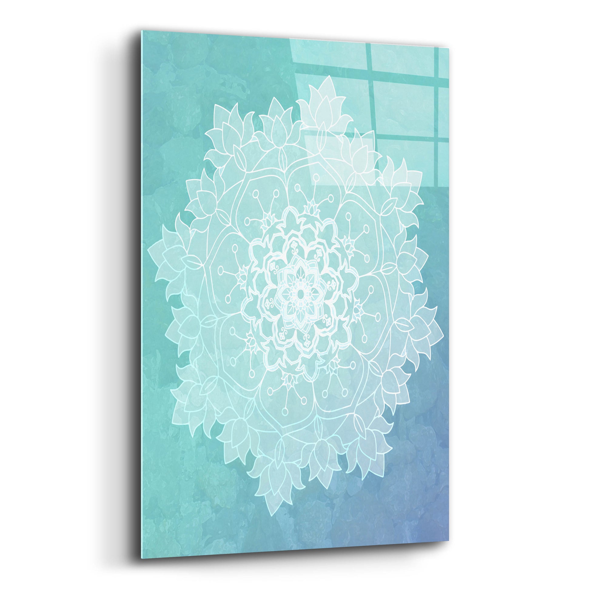 Epic Art 'Sea Mandala' by Sabrina Balbuena, Acrylic Glass Wall Art,12x16