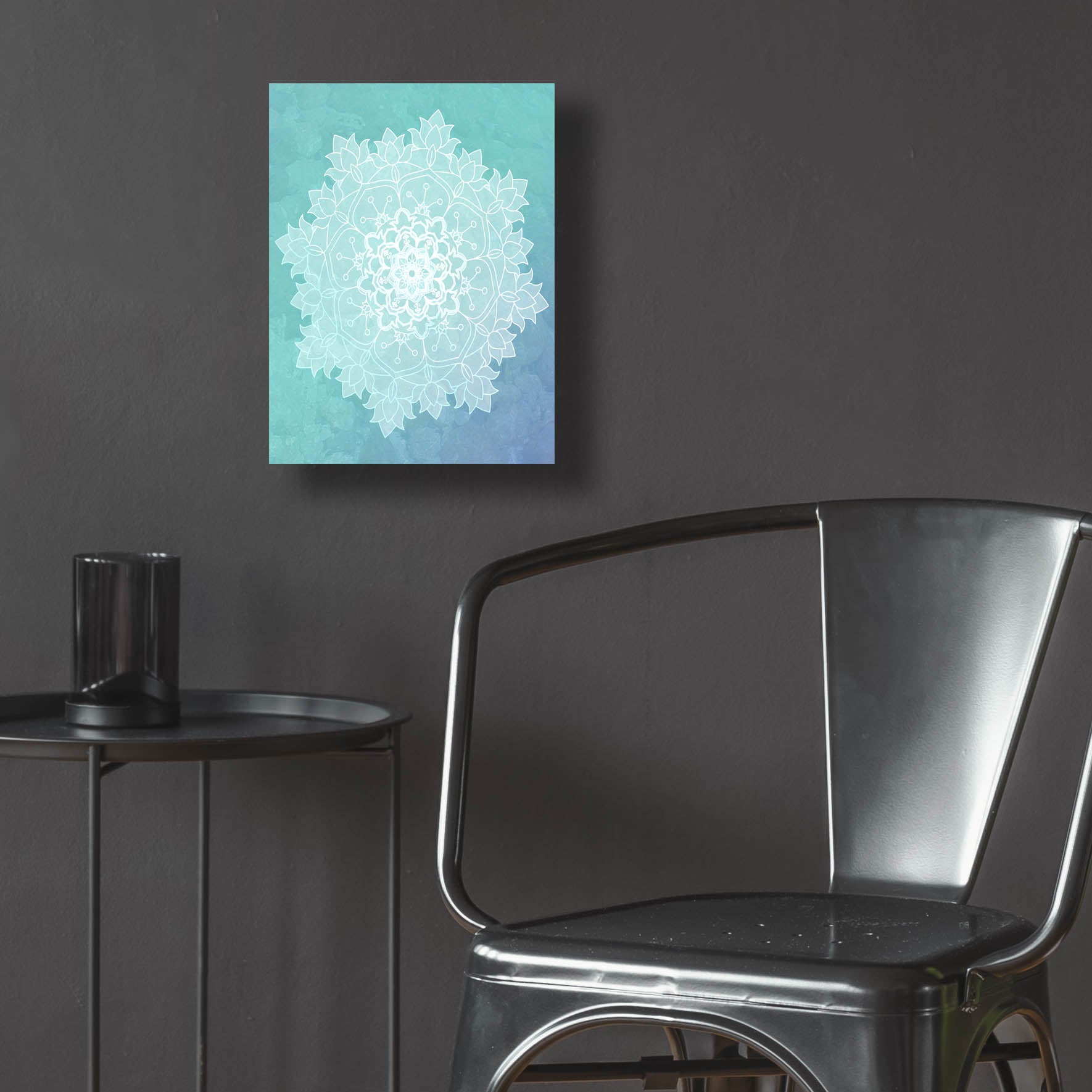 Epic Art 'Sea Mandala' by Sabrina Balbuena, Acrylic Glass Wall Art,12x16