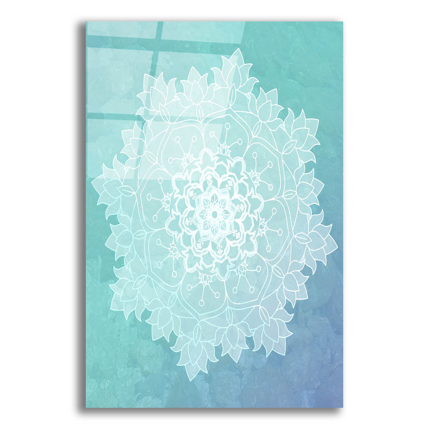 Epic Art 'Sea Mandala' by Sabrina Balbuena, Acrylic Glass Wall Art,12x16