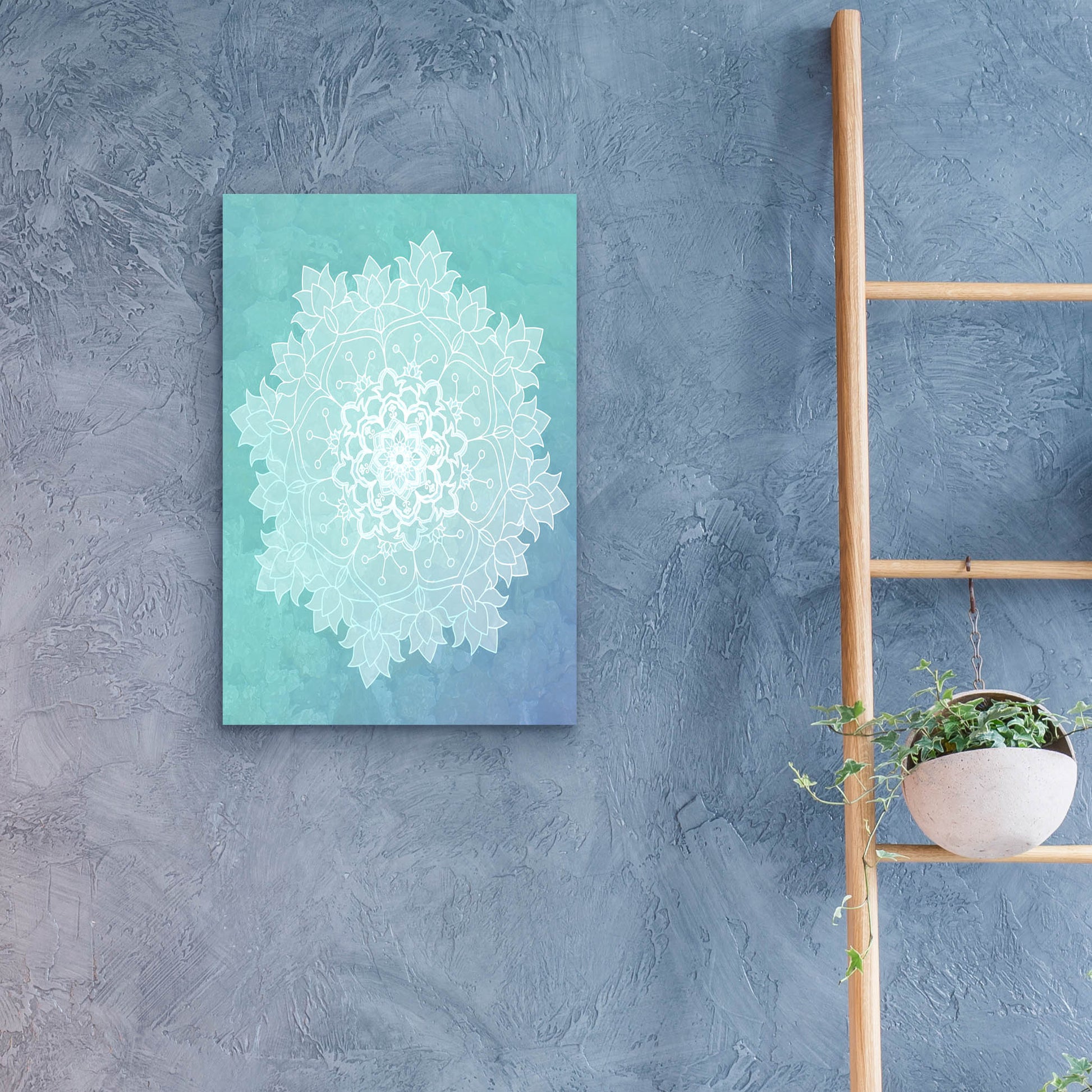 Epic Art 'Sea Mandala' by Sabrina Balbuena, Acrylic Glass Wall Art,16x24