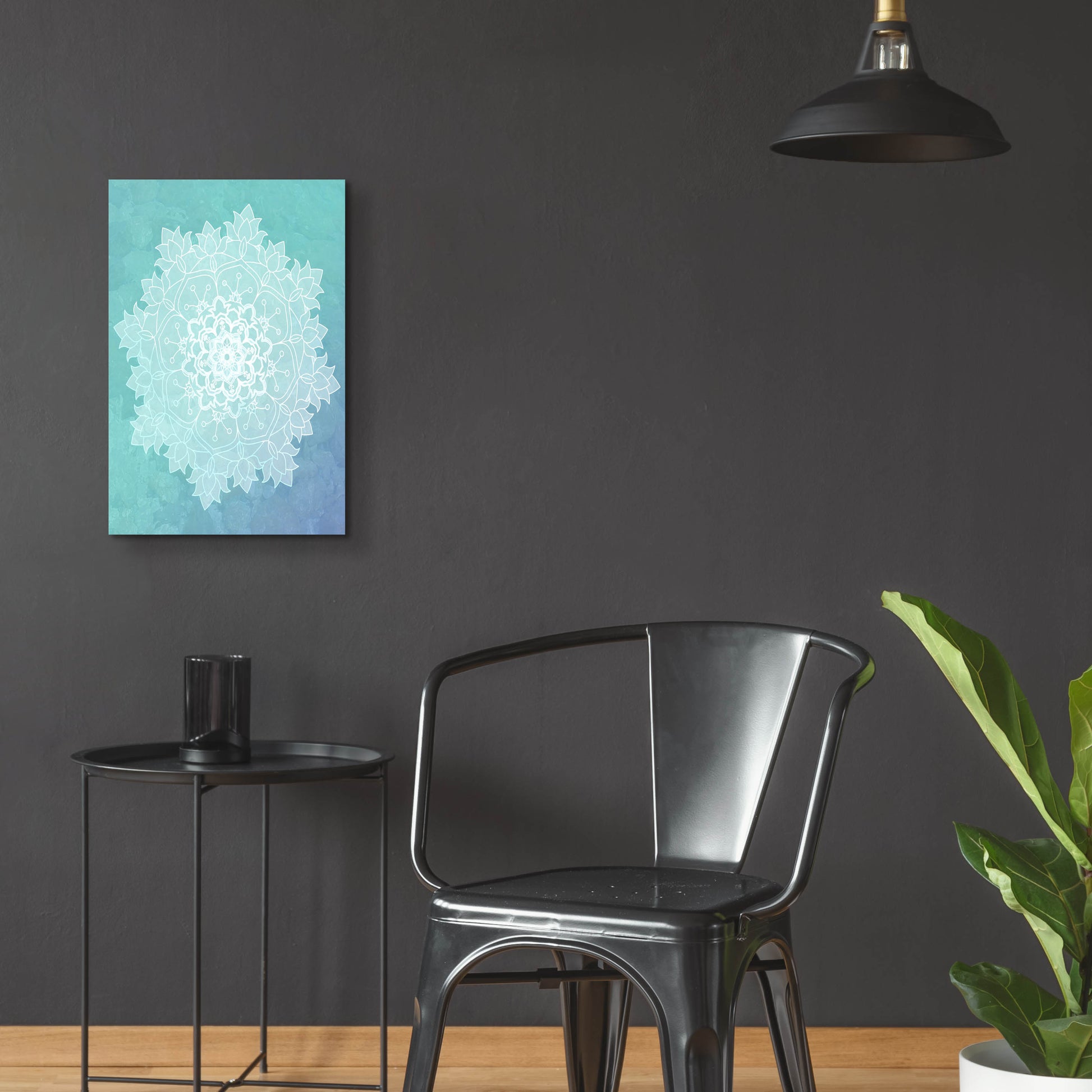 Epic Art 'Sea Mandala' by Sabrina Balbuena, Acrylic Glass Wall Art,16x24