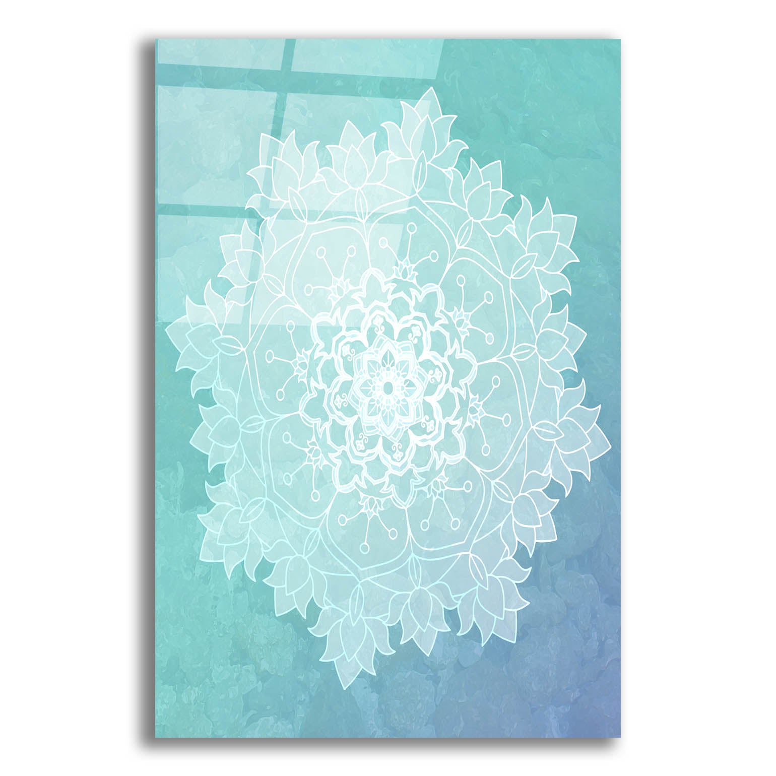 Epic Art 'Sea Mandala' by Sabrina Balbuena, Acrylic Glass Wall Art,16x24