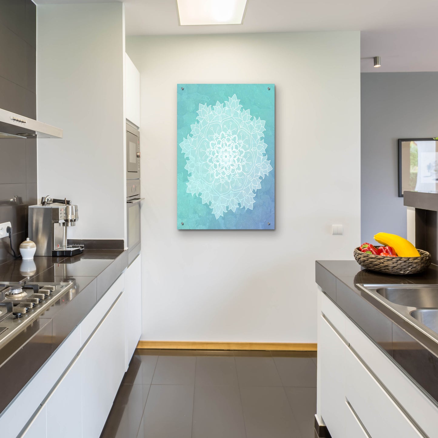 Epic Art 'Sea Mandala' by Sabrina Balbuena, Acrylic Glass Wall Art,24x36