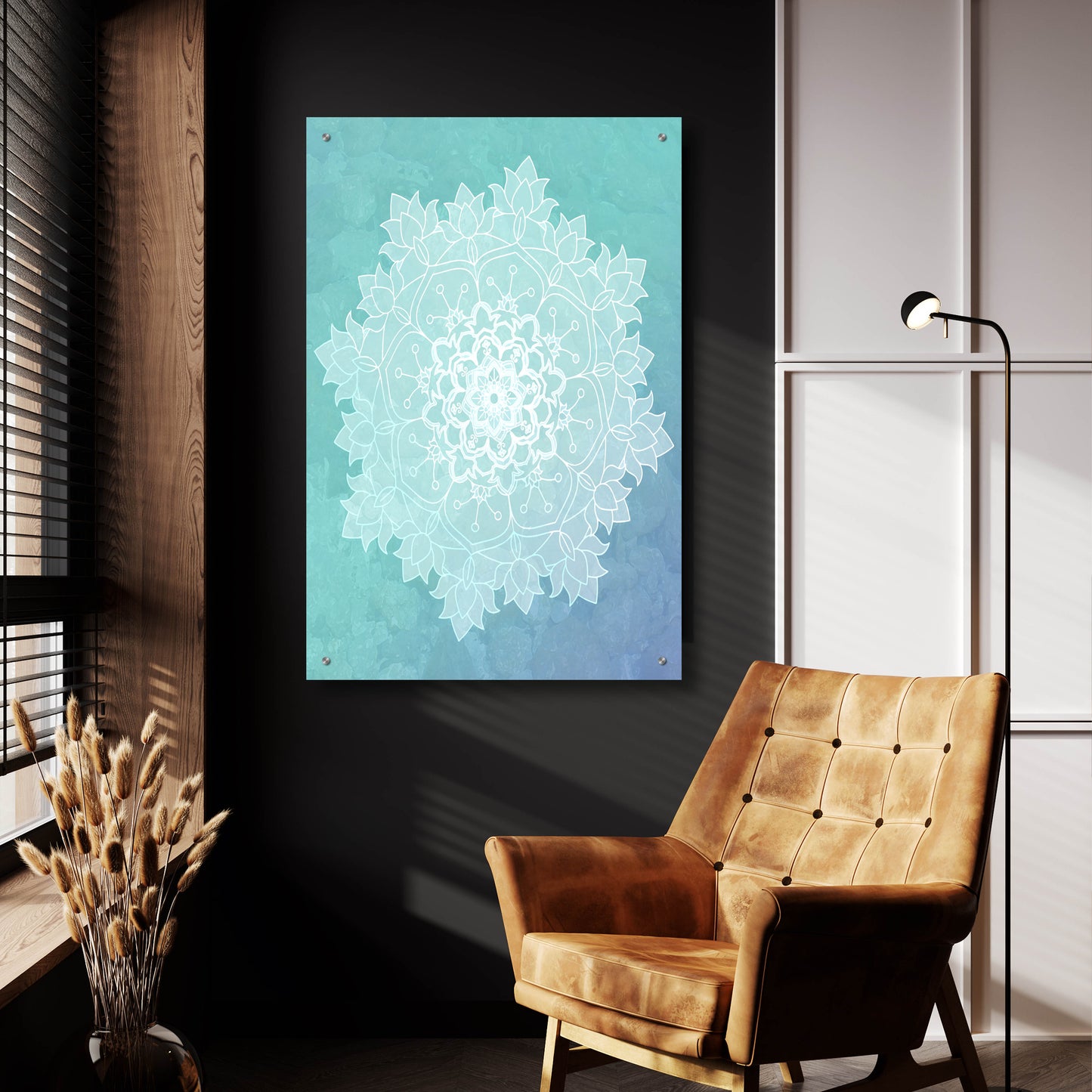 Epic Art 'Sea Mandala' by Sabrina Balbuena, Acrylic Glass Wall Art,24x36