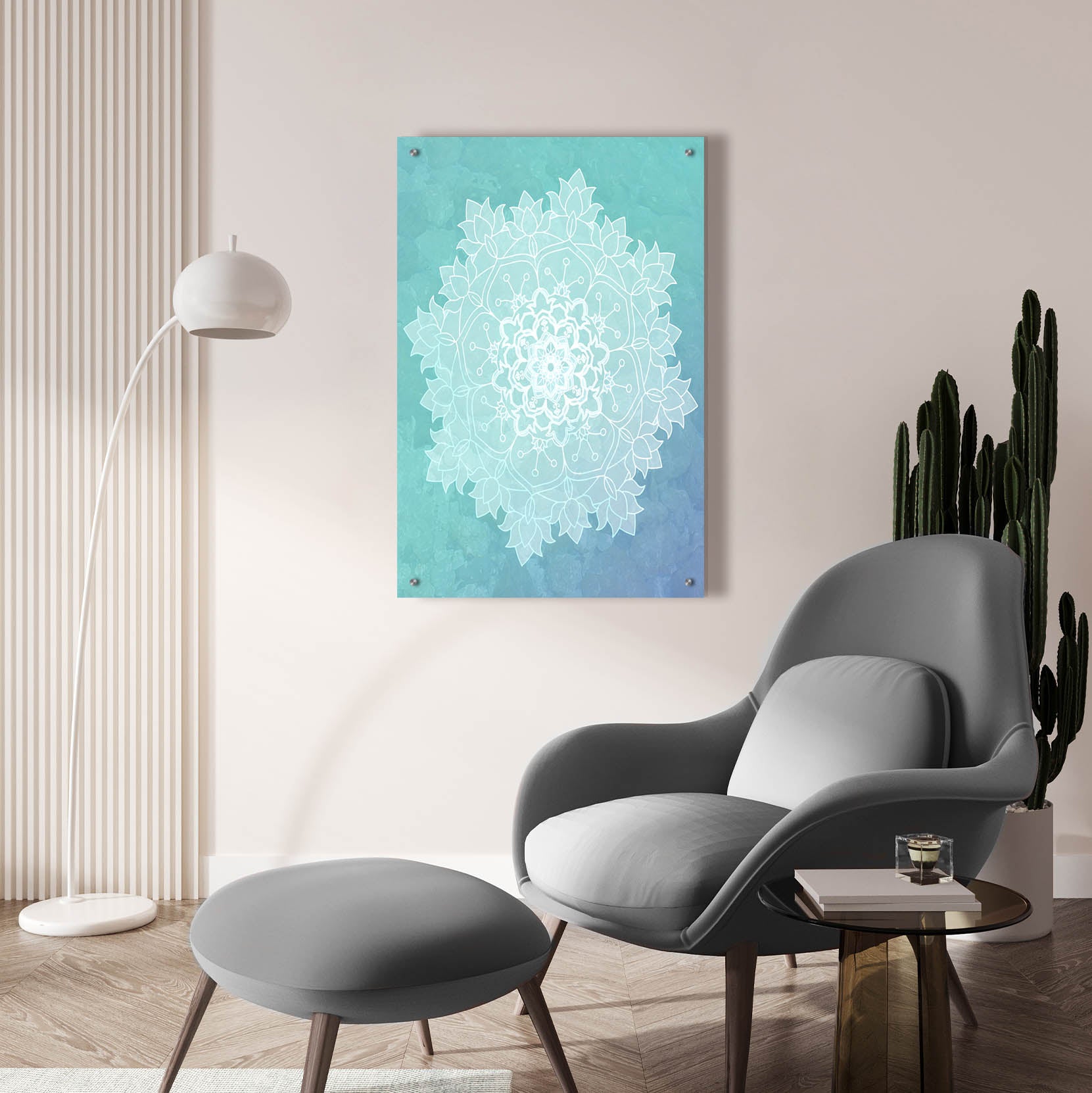 Epic Art 'Sea Mandala' by Sabrina Balbuena, Acrylic Glass Wall Art,24x36