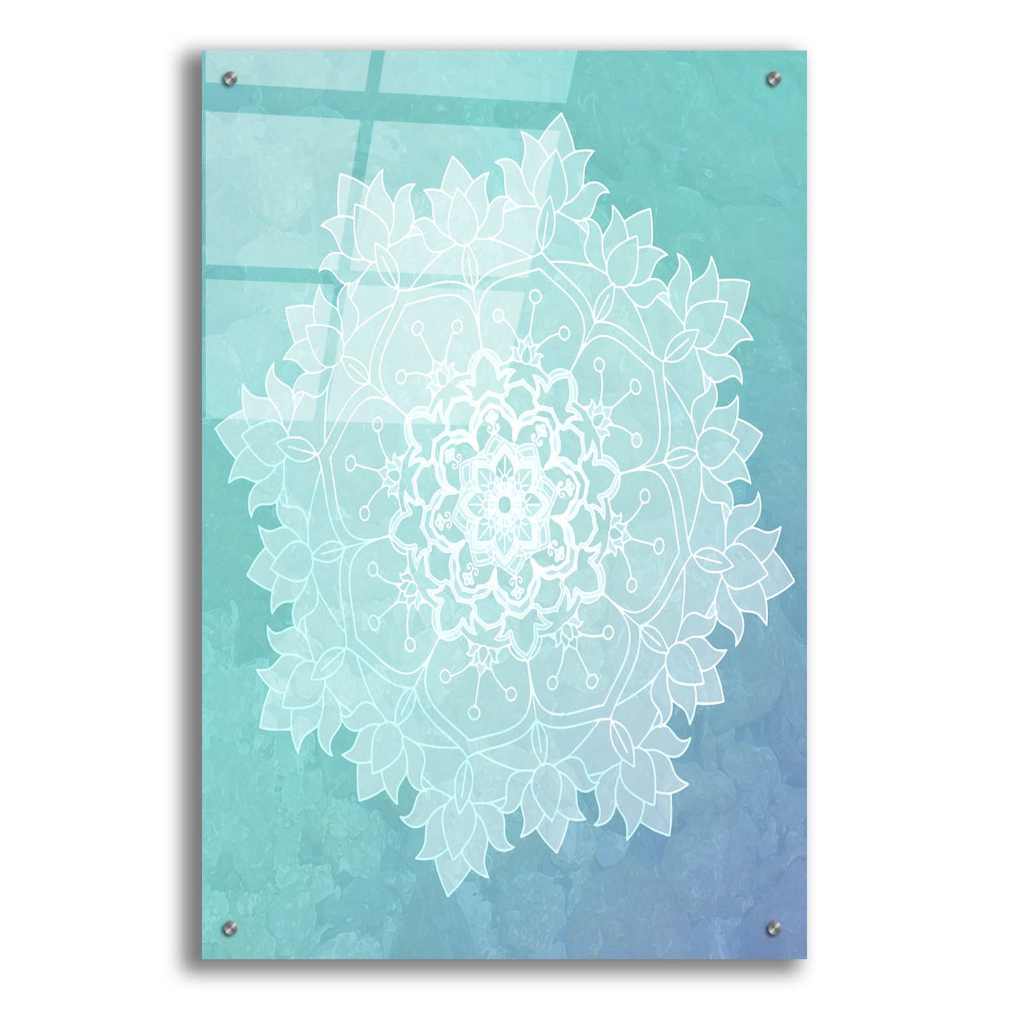 Epic Art 'Sea Mandala' by Sabrina Balbuena, Acrylic Glass Wall Art,24x36