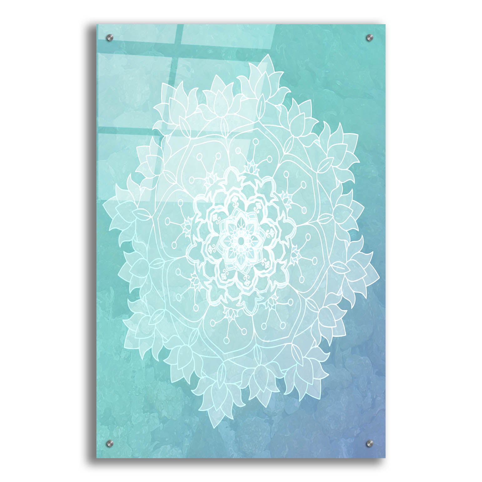 Epic Art 'Sea Mandala' by Sabrina Balbuena, Acrylic Glass Wall Art,24x36