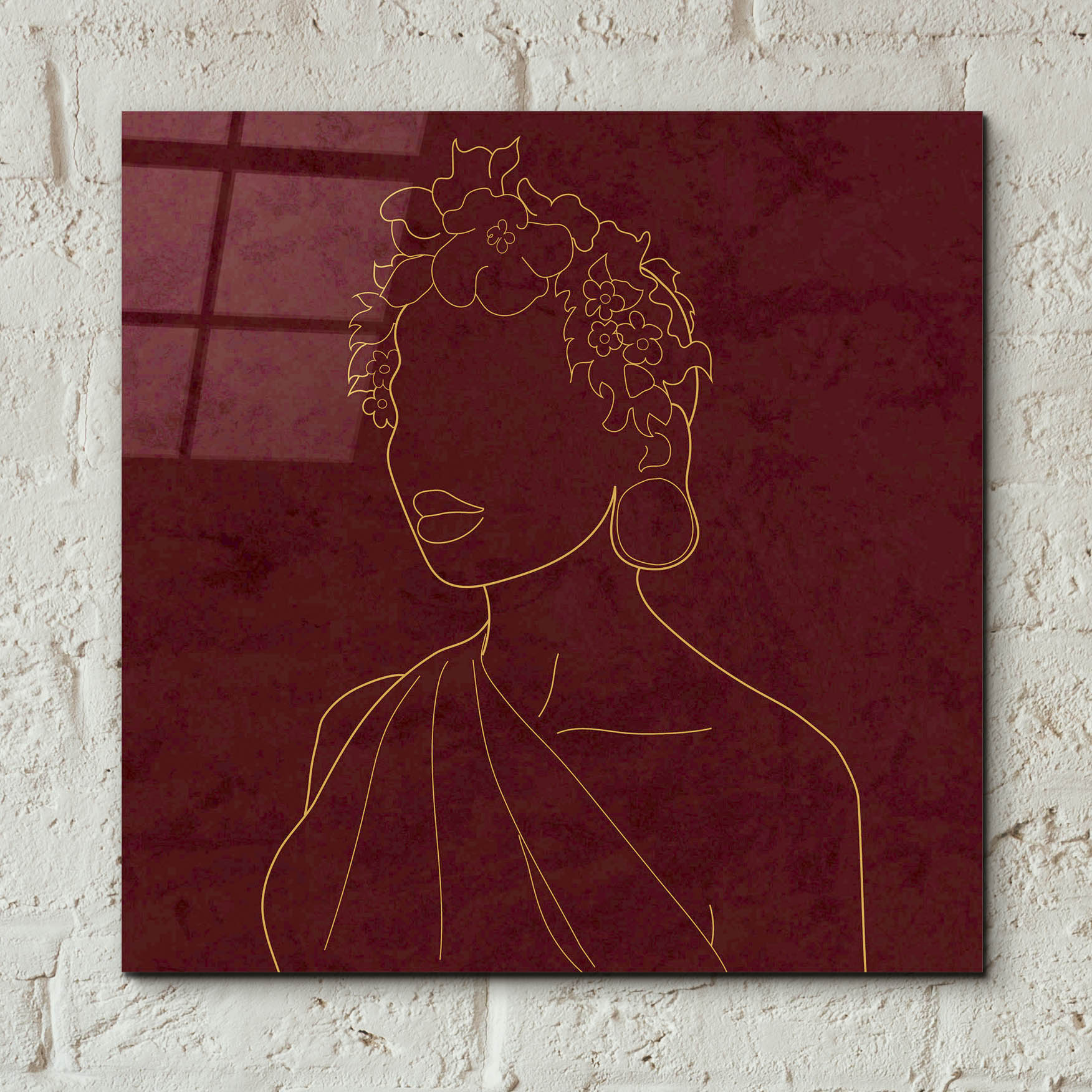 Epic Art 'Africa Live Collection-African Woman' by Sabrina Balbuena, Acrylic Glass Wall Art,12x12