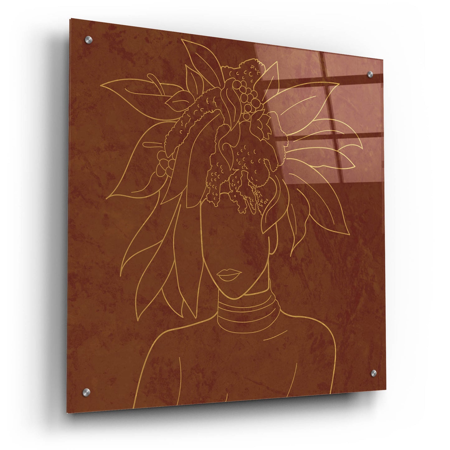 Epic Art 'Africa Live Collection-African Girl' by Sabrina Balbuena, Acrylic Glass Wall Art,24x24