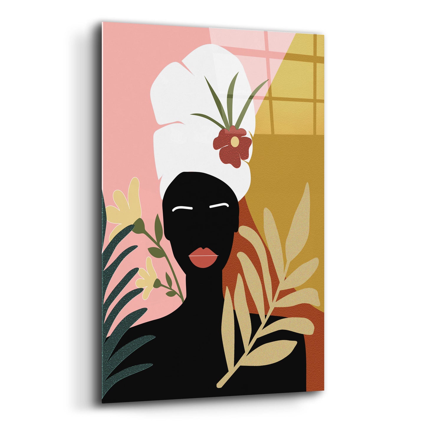 Epic Art 'Black Lives Matter-Tropical Woman' by Sabrina Balbuena, Acrylic Glass Wall Art,12x16