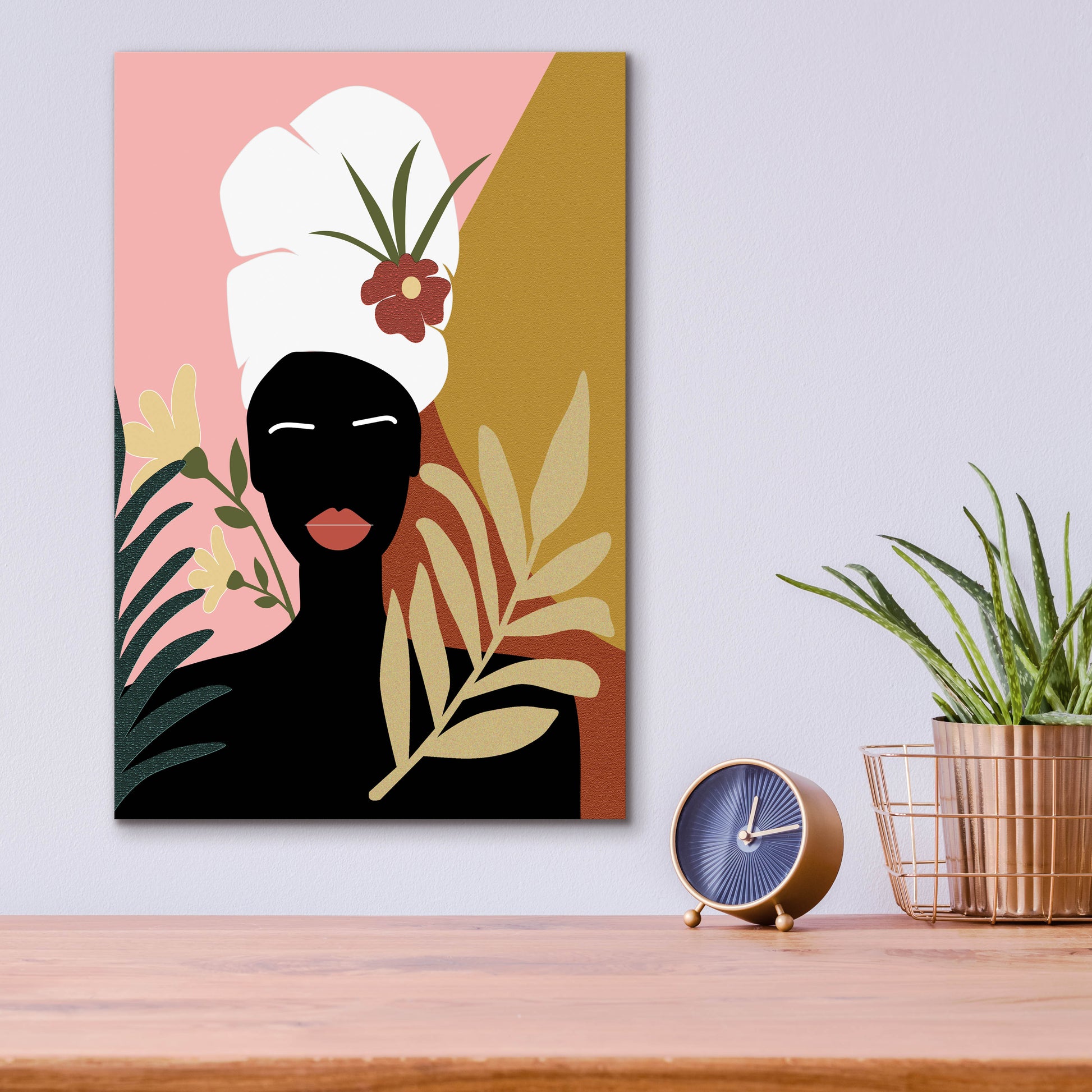 Epic Art 'Black Lives Matter-Tropical Woman' by Sabrina Balbuena, Acrylic Glass Wall Art,12x16