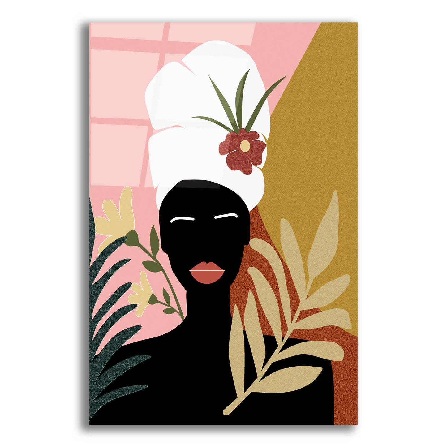 Epic Art 'Black Lives Matter-Tropical Woman' by Sabrina Balbuena, Acrylic Glass Wall Art,12x16