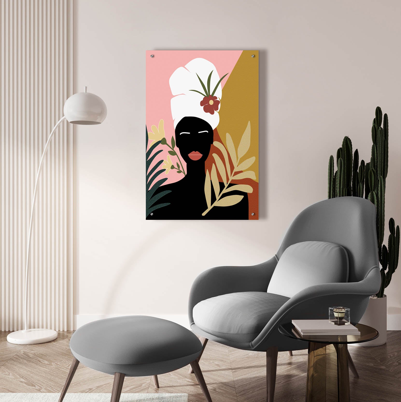 Epic Art 'Black Lives Matter-Tropical Woman' by Sabrina Balbuena, Acrylic Glass Wall Art,24x36