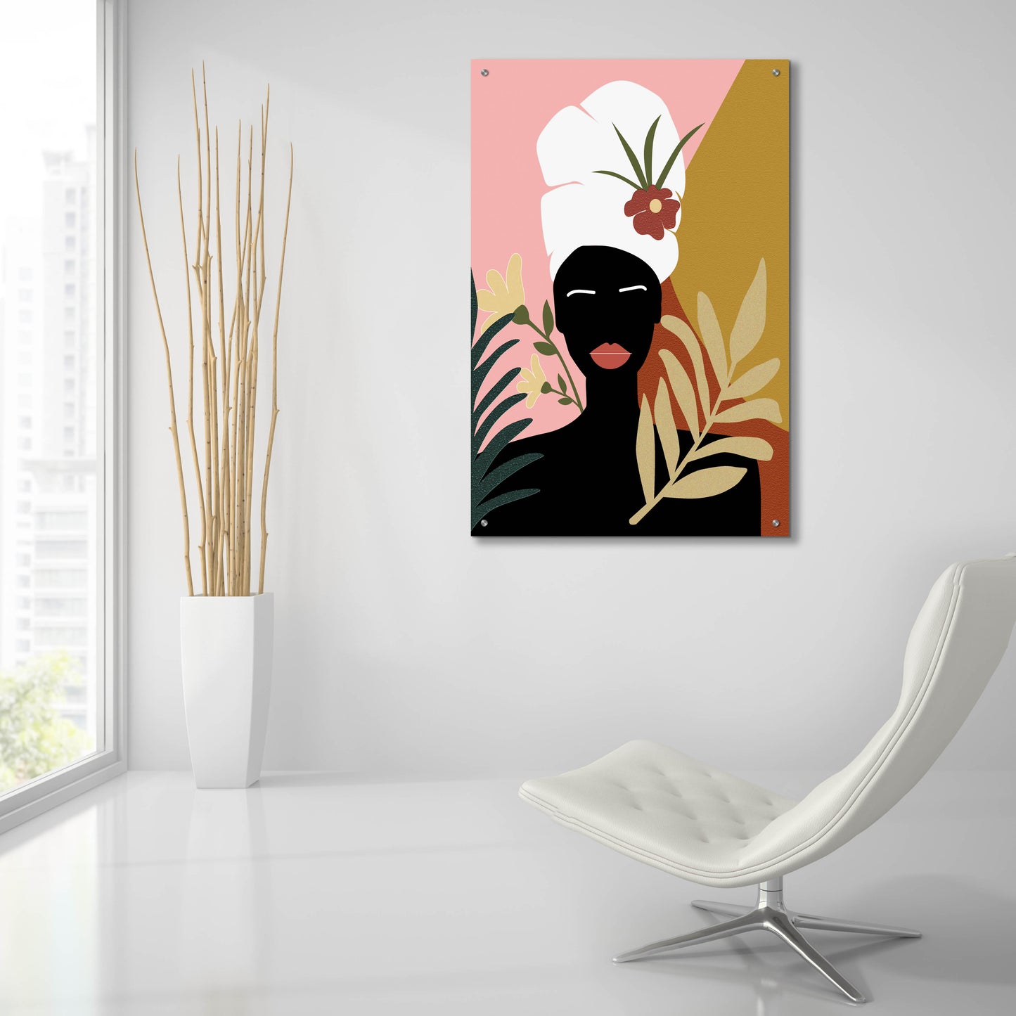 Epic Art 'Black Lives Matter-Tropical Woman' by Sabrina Balbuena, Acrylic Glass Wall Art,24x36