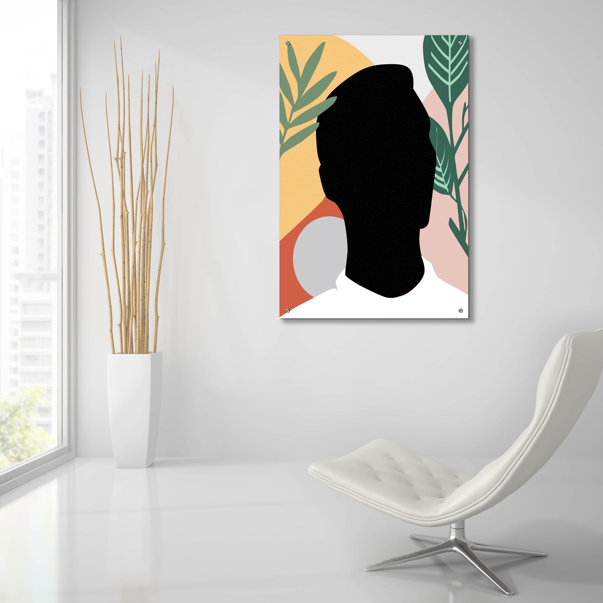 Epic Art 'Black Lives Matter-Tropical Man' by Sabrina Balbuena, Acrylic Glass Wall Art,24x36