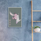 Epic Art 'Japanese Art Style Drawing Koi Fish 2' by Sabrina Balbuena, Acrylic Glass Wall Art,16x24
