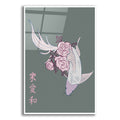 Epic Art 'Japanese Art Style Drawing Koi Fish 2' by Sabrina Balbuena, Acrylic Glass Wall Art