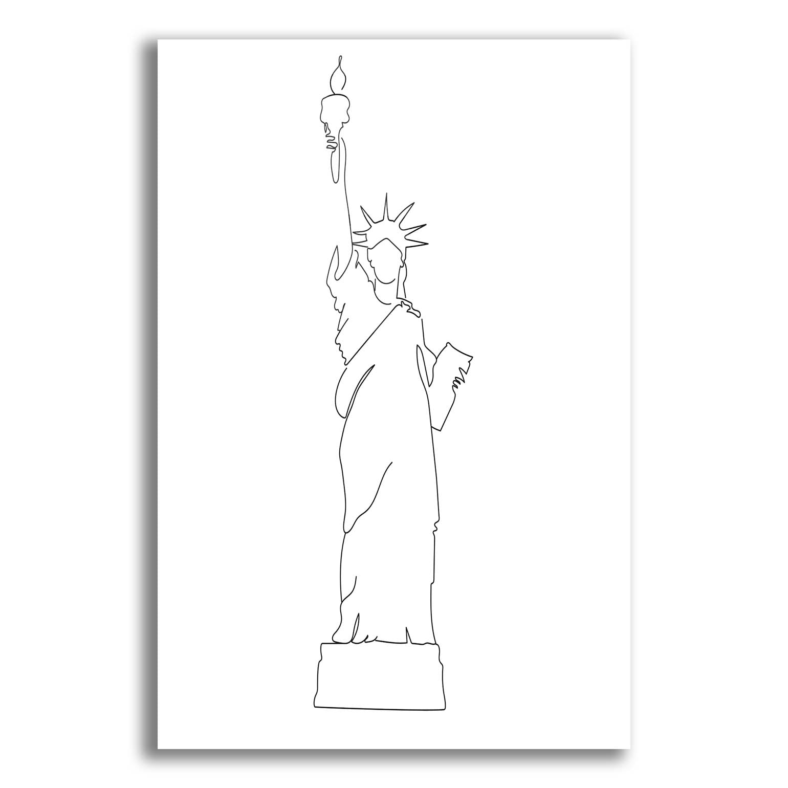 Epic Art 'Liberty' by Sabrina Balbuena, Acrylic Glass Wall Art,12x16