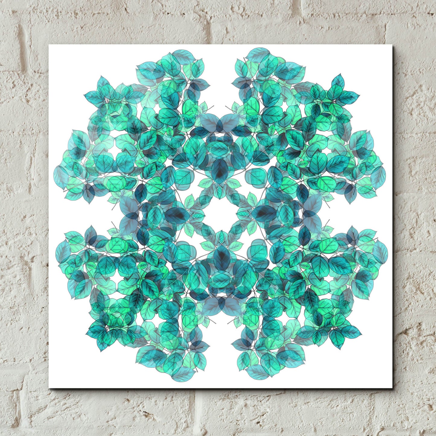 Epic Art 'Nature And Outdoor Green Leaves' by Sabrina Balbuena, Acrylic Glass Wall Art,12x12