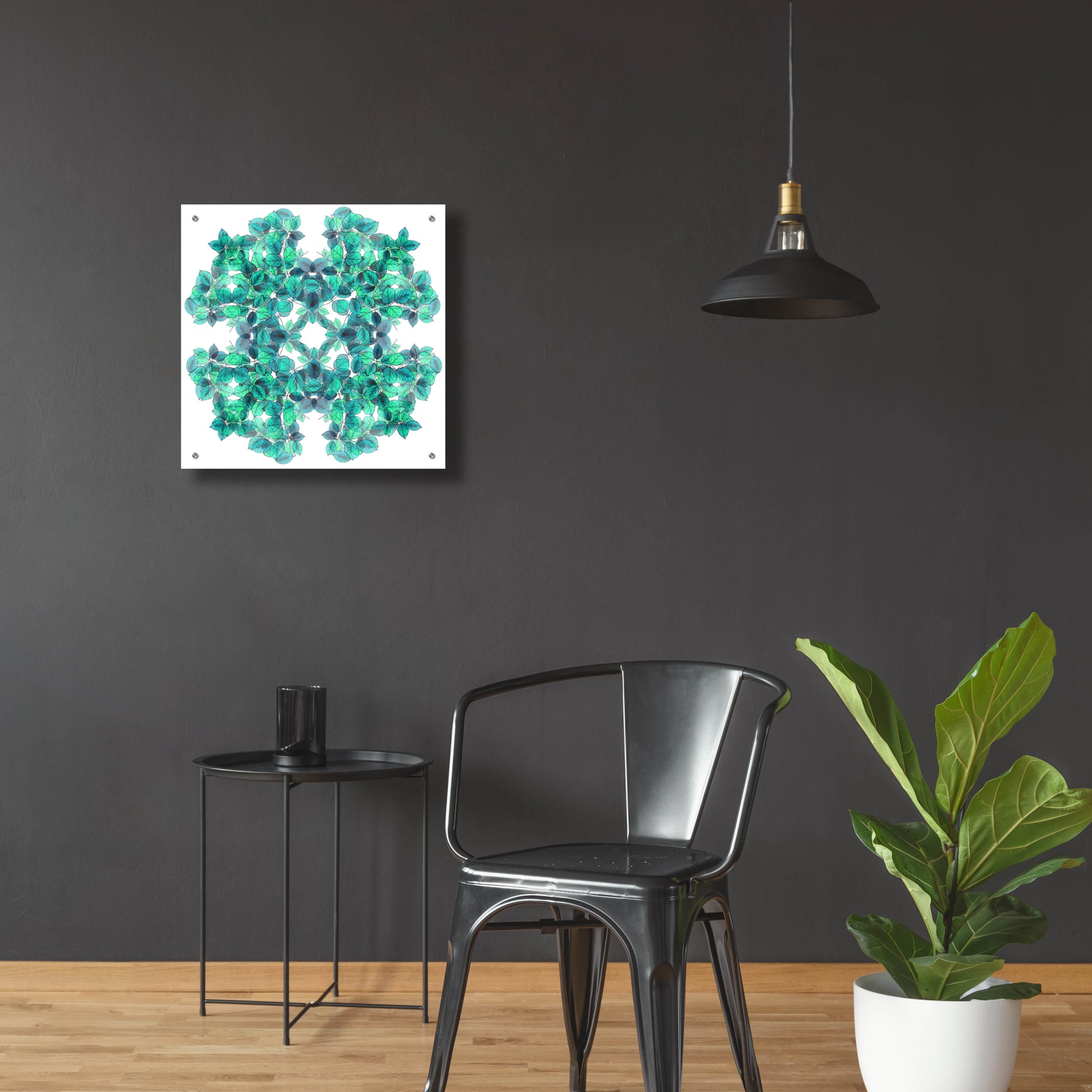 Epic Art 'Nature And Outdoor Green Leaves' by Sabrina Balbuena, Acrylic Glass Wall Art,24x24