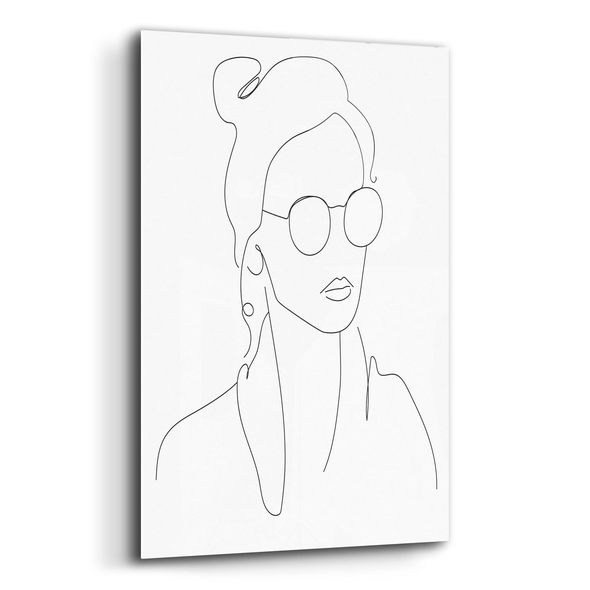 Epic Art 'Sun Glasses Girl' by Sabrina Balbuena, Acrylic Glass Wall Art,12x16