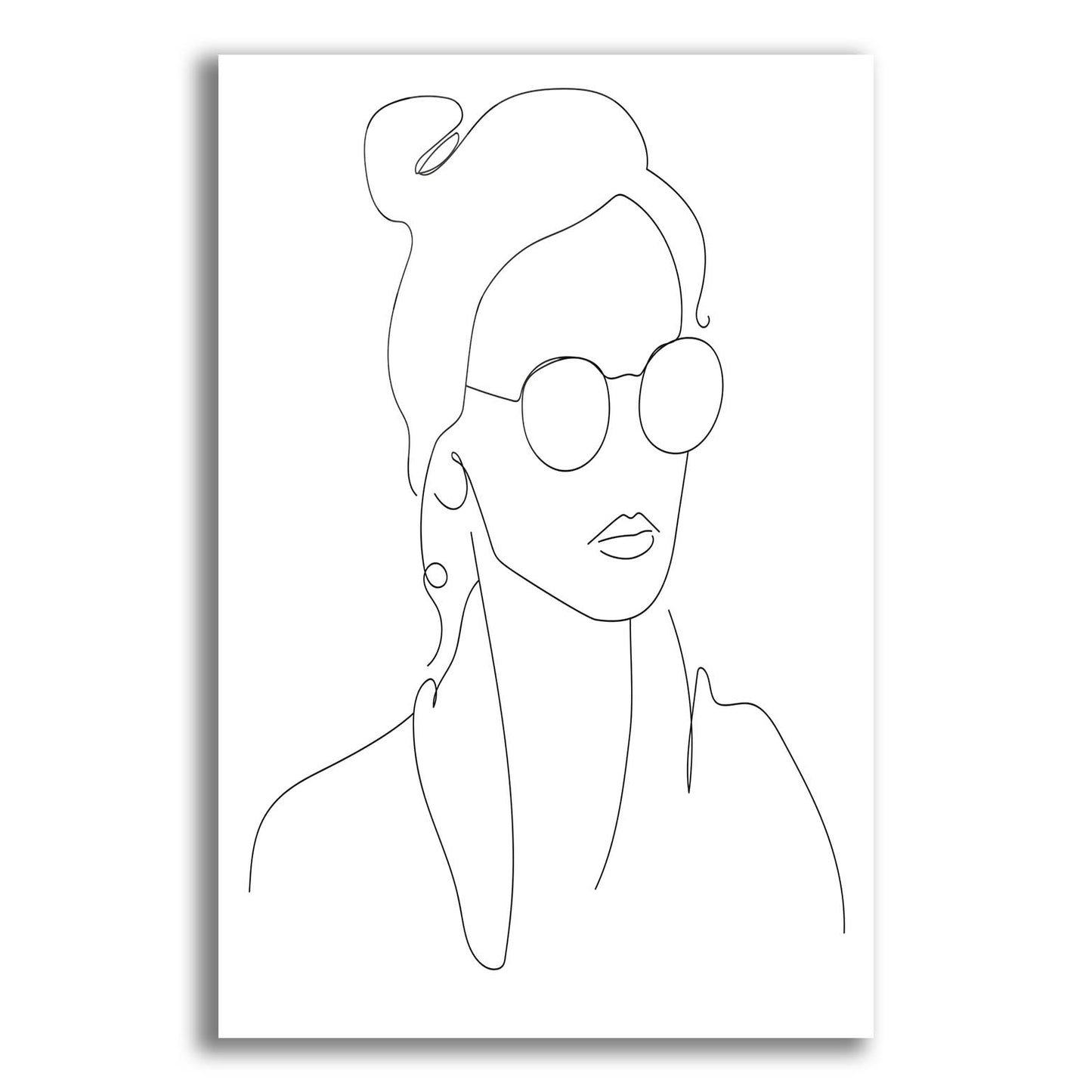 Epic Art 'Sun Glasses Girl' by Sabrina Balbuena, Acrylic Glass Wall Art,12x16