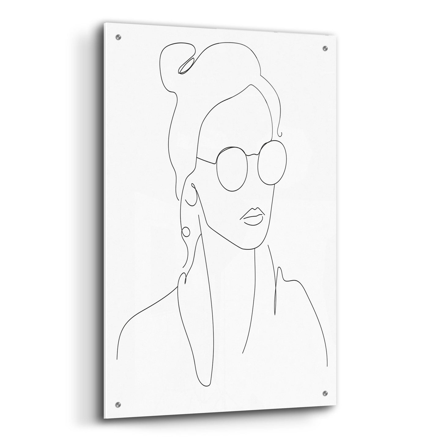 Epic Art 'Sun Glasses Girl' by Sabrina Balbuena, Acrylic Glass Wall Art,24x36