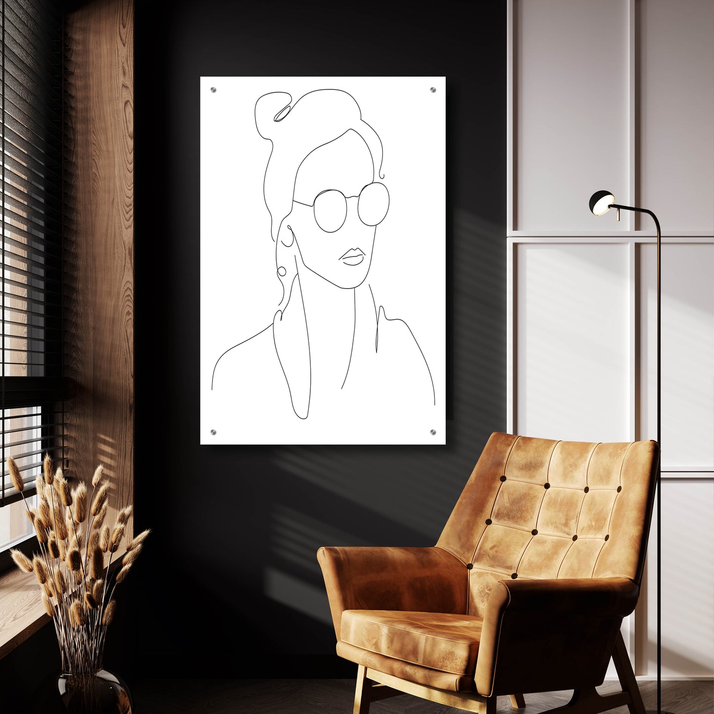 Epic Art 'Sun Glasses Girl' by Sabrina Balbuena, Acrylic Glass Wall Art,24x36