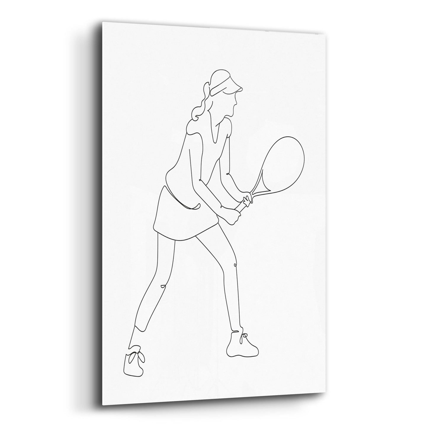 Epic Art 'Tennis Player' by Sabrina Balbuena, Acrylic Glass Wall Art,12x16