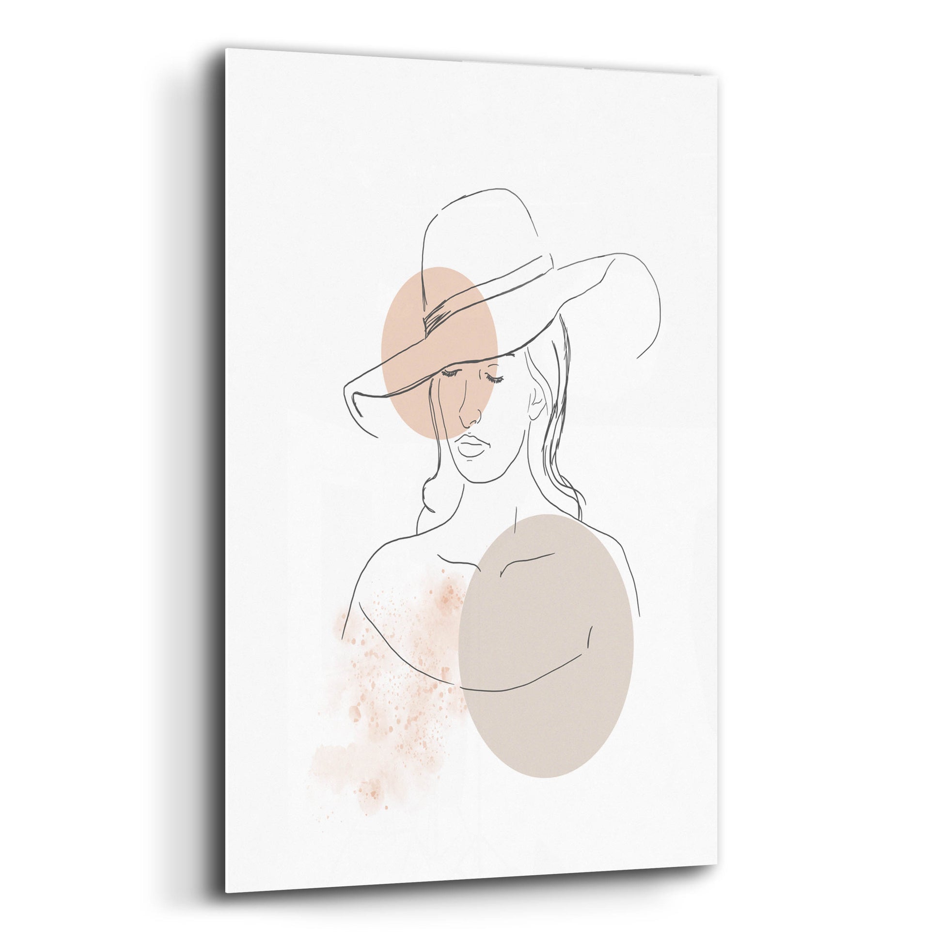 Epic Art 'Woman With Hat' by Sabrina Balbuena, Acrylic Glass Wall Art,12x16