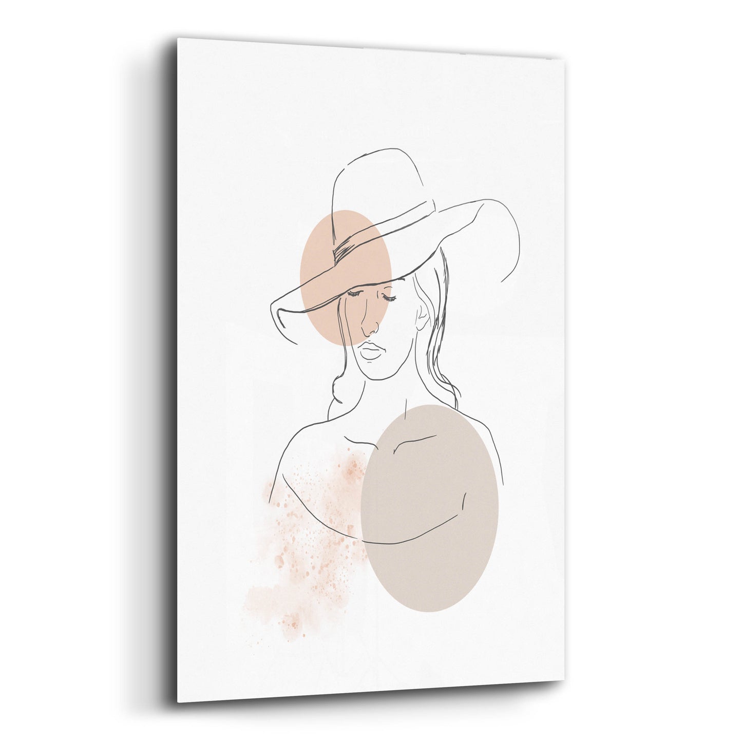 Epic Art 'Woman With Hat' by Sabrina Balbuena, Acrylic Glass Wall Art,16x24