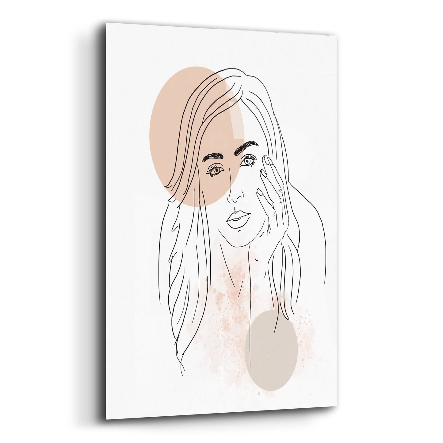 Epic Art 'Woman Portrait' by Sabrina Balbuena, Acrylic Glass Wall Art,12x16