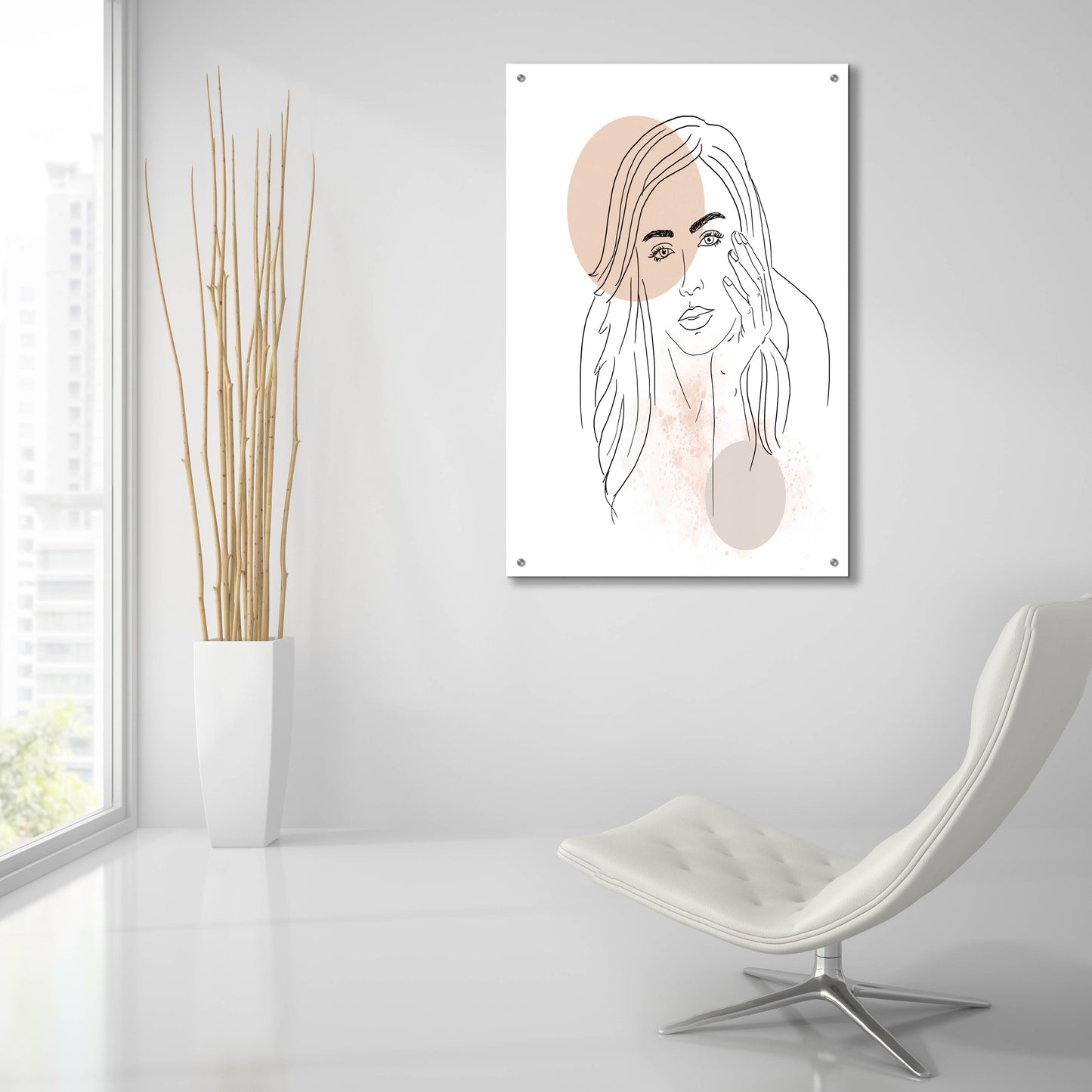 Epic Art 'Woman Portrait' by Sabrina Balbuena, Acrylic Glass Wall Art,24x36