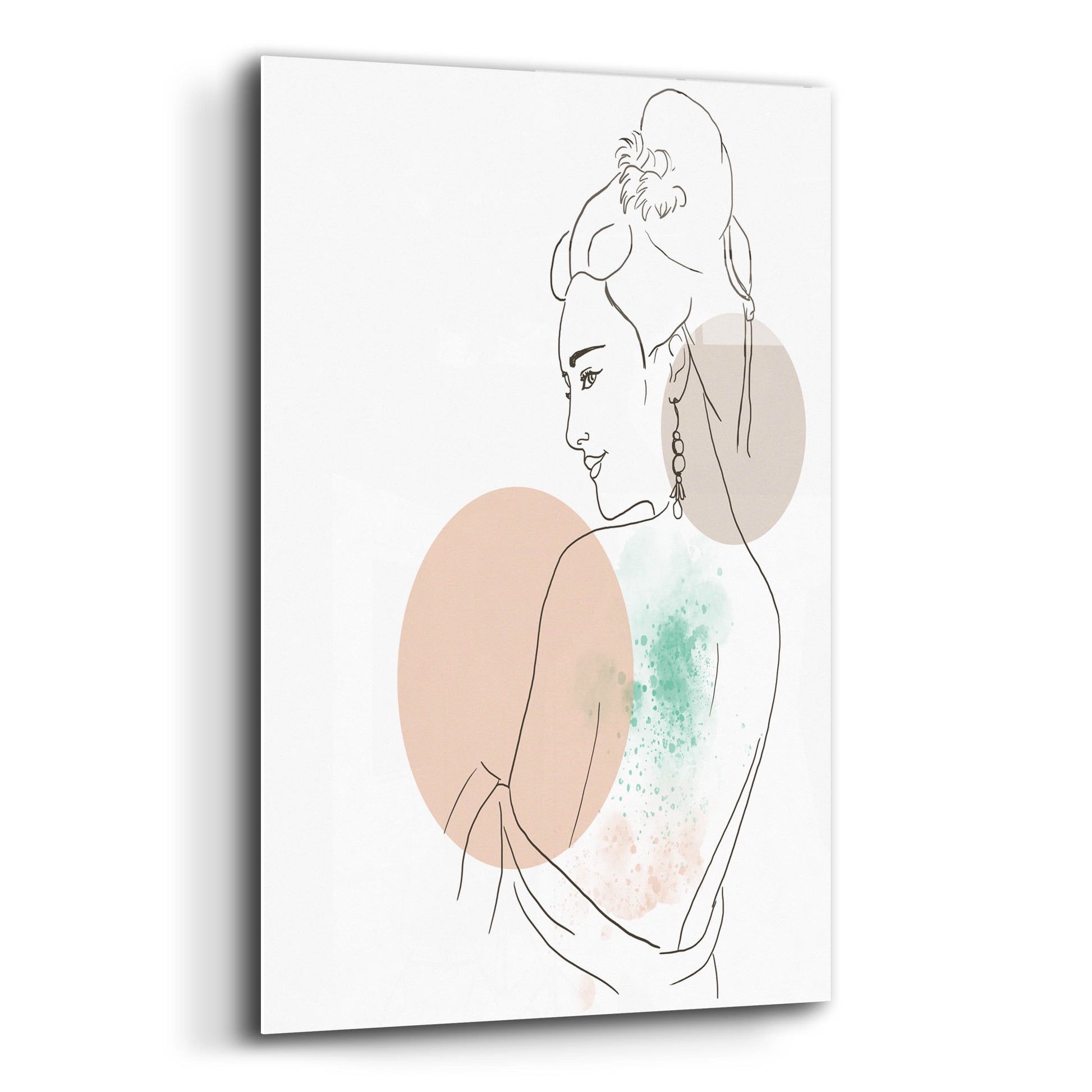 Epic Art 'Asian Woman Portrait' by Sabrina Balbuena, Acrylic Glass Wall Art,12x16