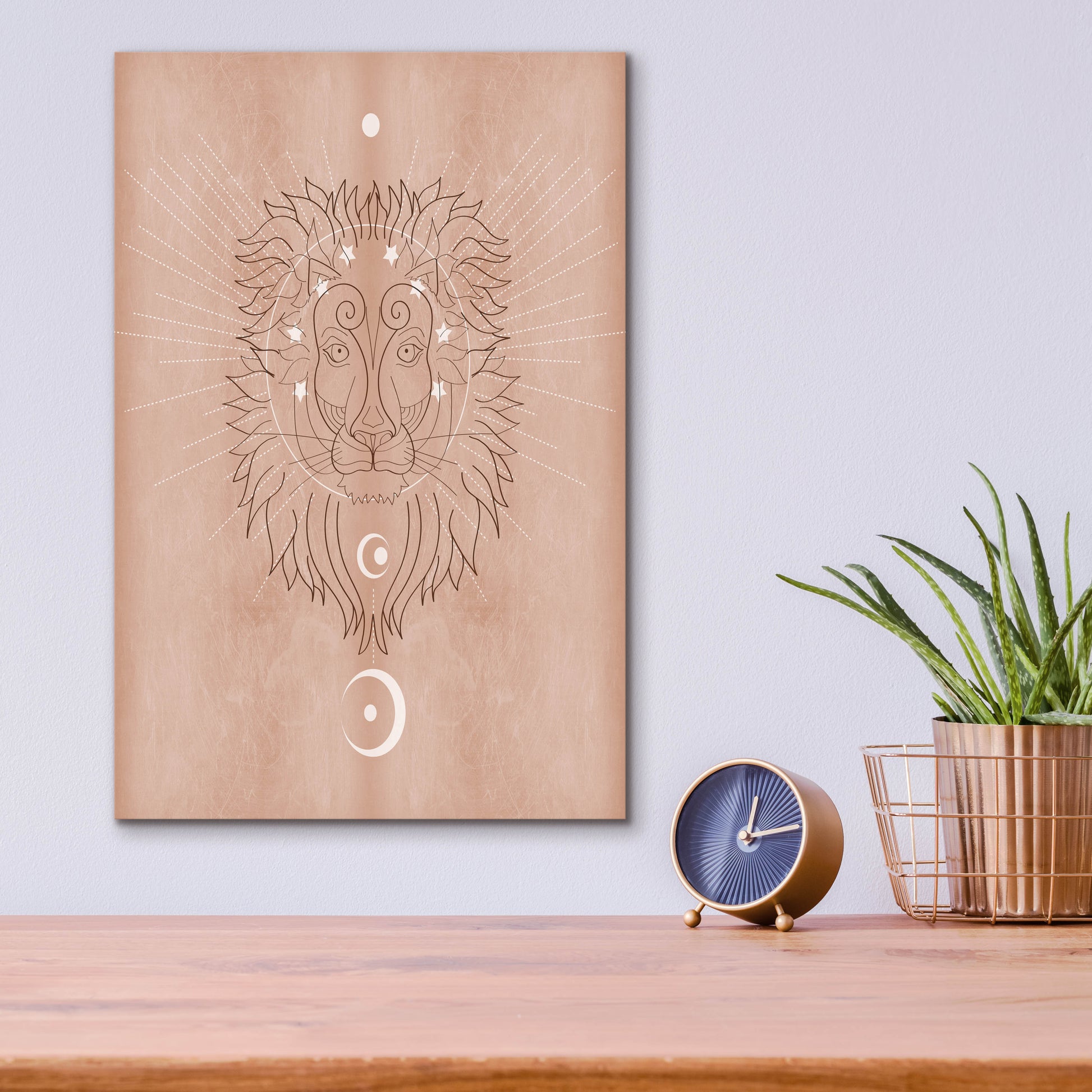 Epic Art 'Mystic Lion' by Sabrina Balbuena, Acrylic Glass Wall Art,12x16