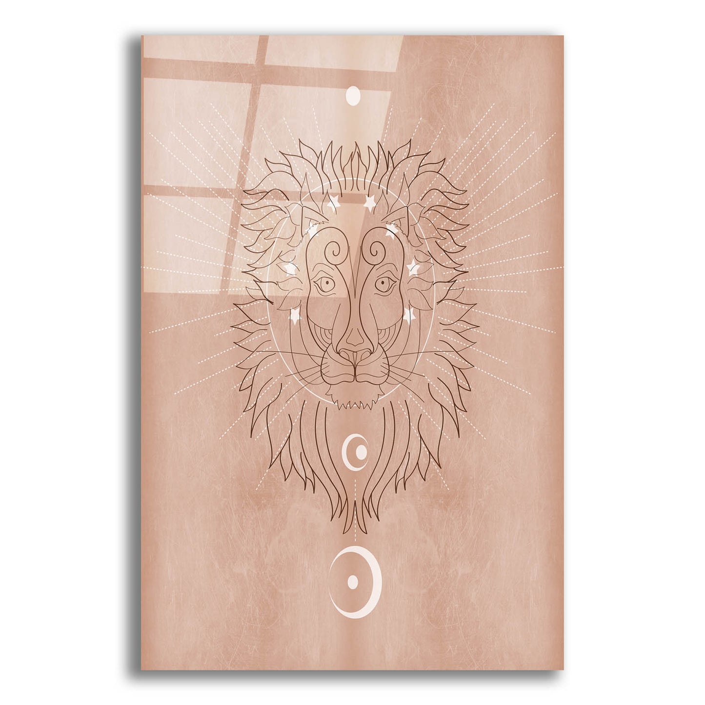 Epic Art 'Mystic Lion' by Sabrina Balbuena, Acrylic Glass Wall Art,12x16