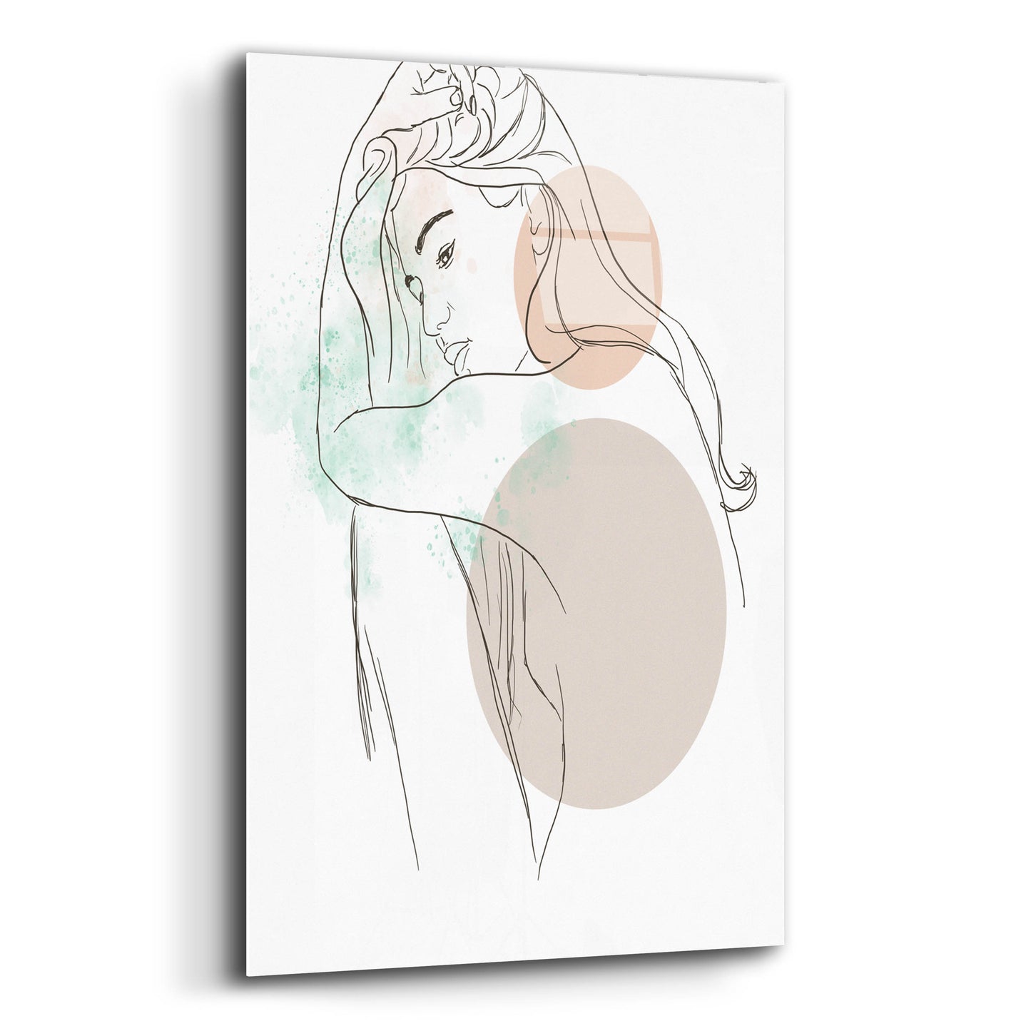 Epic Art 'Delicated Feminine Nude' by Sabrina Balbuena, Acrylic Glass Wall Art,12x16