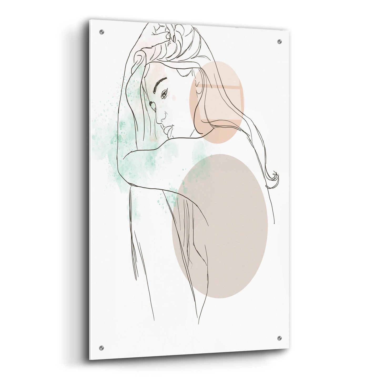 Epic Art 'Delicated Feminine Nude' by Sabrina Balbuena, Acrylic Glass Wall Art,24x36