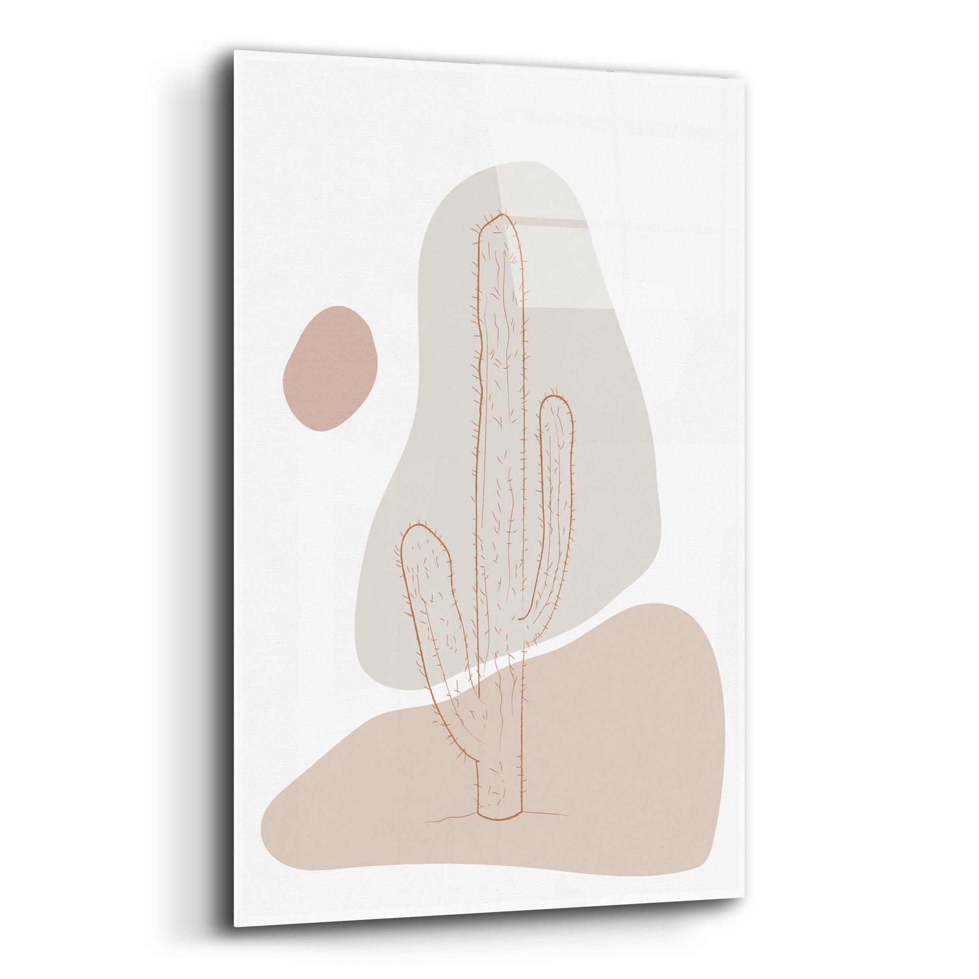 Epic Art 'Abstract Minimal Cactus' by Sabrina Balbuena, Acrylic Glass Wall Art,12x16