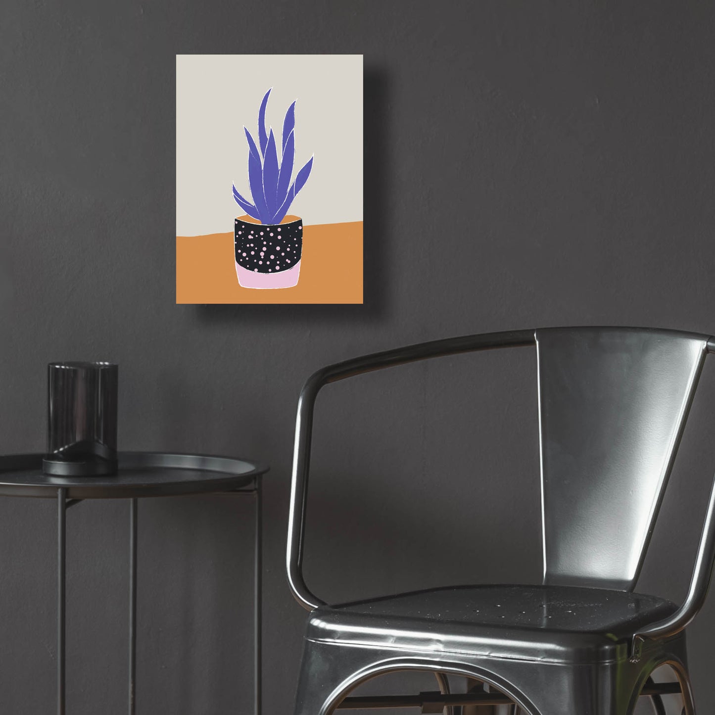 Epic Art 'Tropical Plant On A Pot Hot And Cold Trend' by Sabrina Balbuena, Acrylic Glass Wall Art,12x16